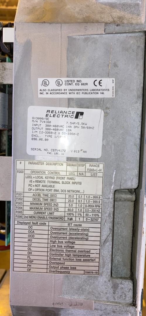 RELIANCE ELECTRIC VTAC7 HVAC Drive(S6LLST4248)