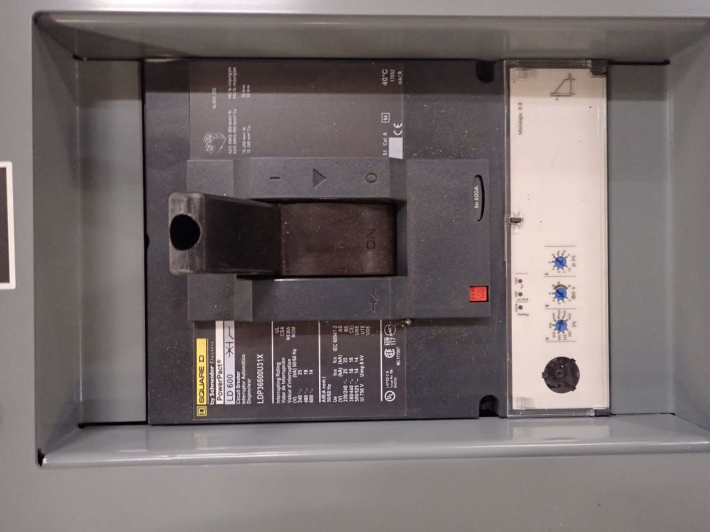500A Square D I-Line Panelboard 208Y/120V w/ Main, Circuit Breakers, & Kirk Keys