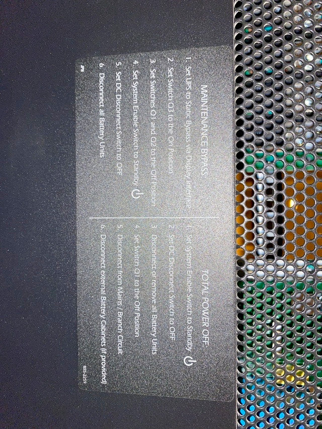 AS-IS APC 20KVA Symmetra PX UPS