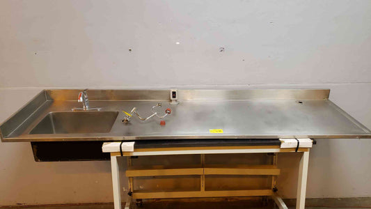 9' Stainless Steel Counter Top / Sink Insert Faucet & Eyewash(S6LLST2460)