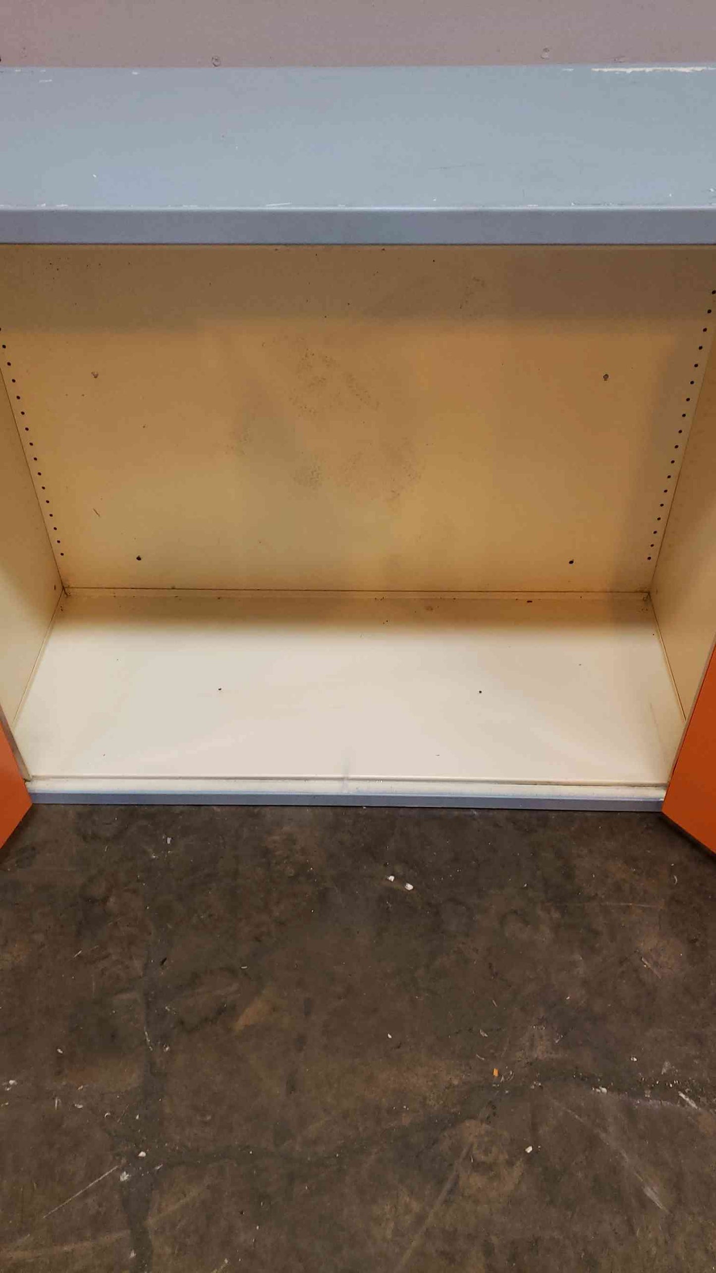 3' Blue and White Kewaunee Overhead Lab Casework Cabinet(101012)