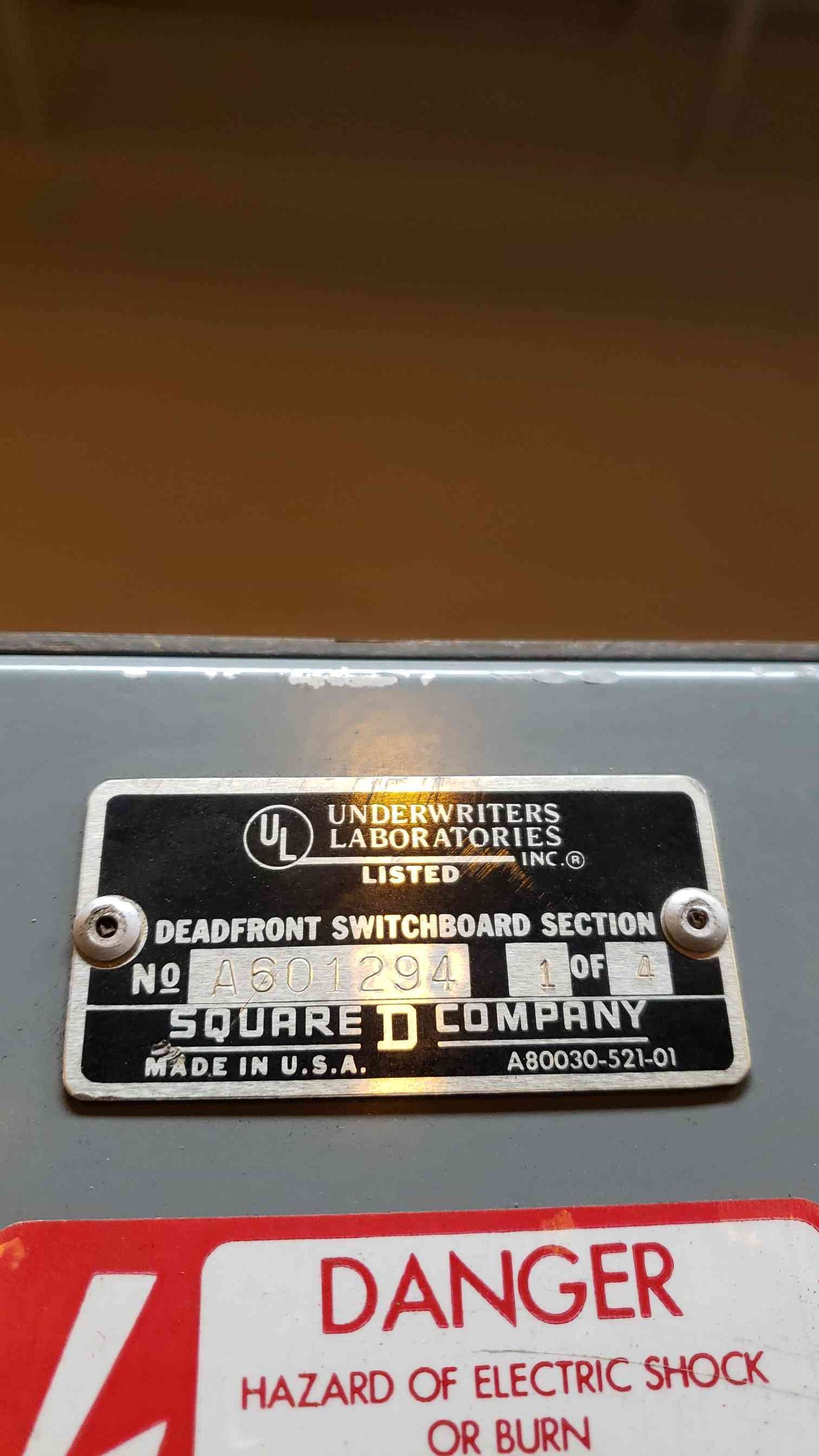 2000A Square D 120/208v Main Input Lug Switchgear Cabinet D1(100341BDL)