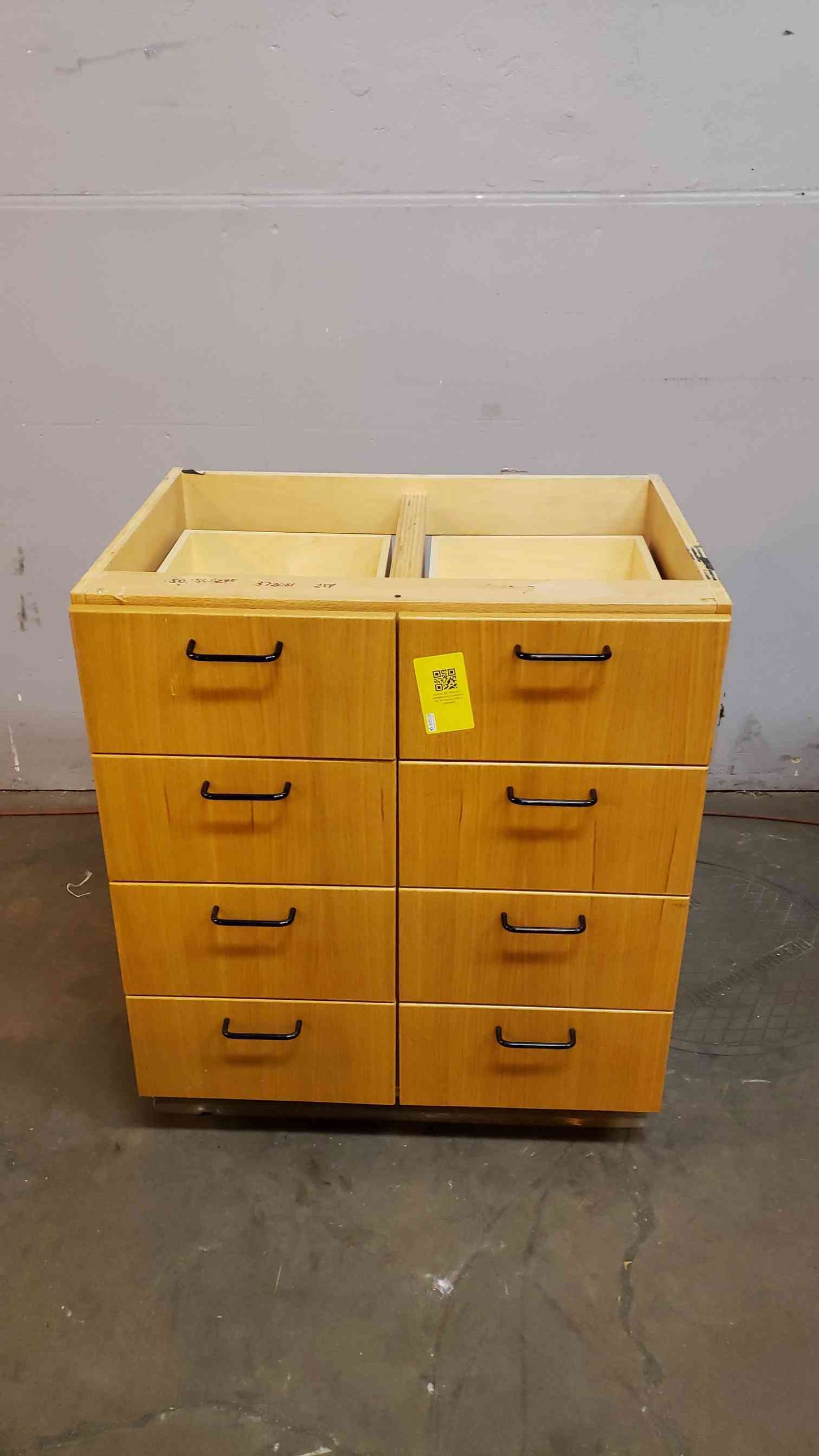 Jamestown 11-Piece Wood Lab Casework Set - Corner Units, Aprons & Drawer Suites