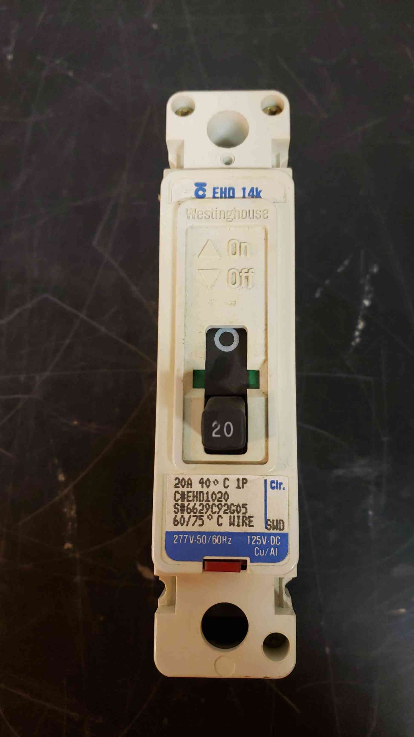 20 Amp Circuit Breaker EHD1020 (SKU: 1976AA)(1976AA)