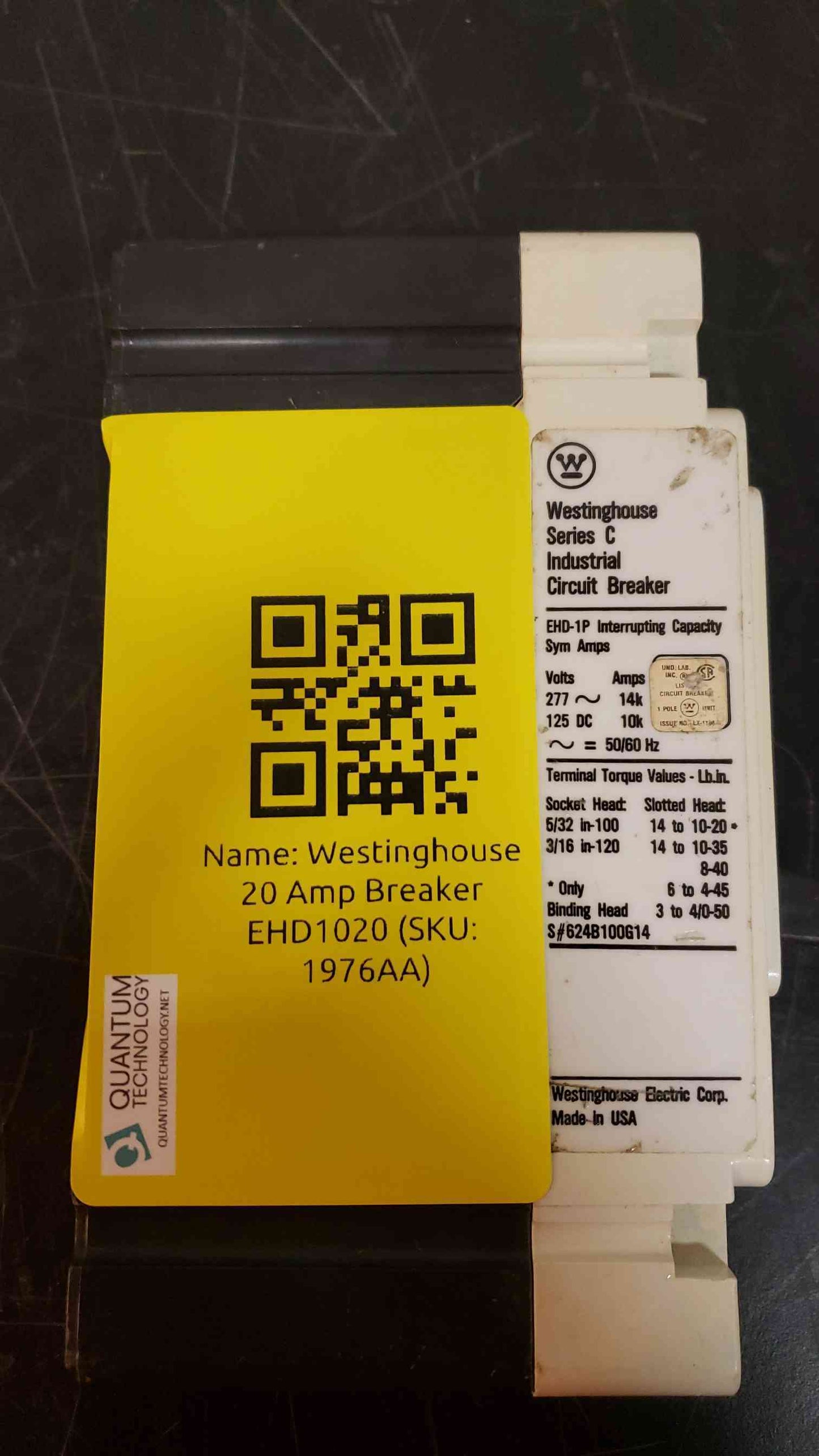 20 Amp Circuit Breaker EHD1020 (SKU: 1976AA)(1976AA)