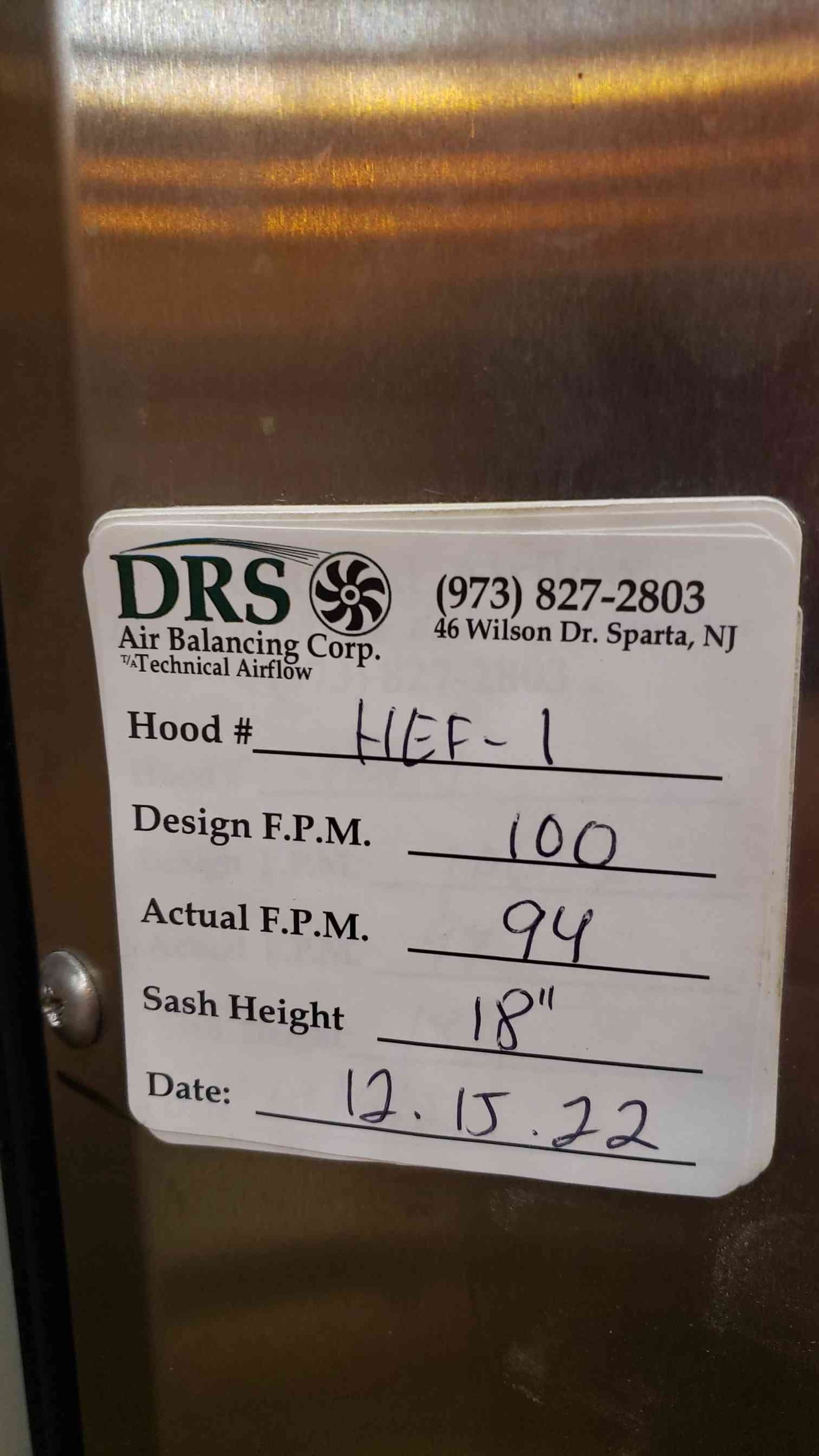 Labconco Protector Series Chemical Fume Hood w/ Metal Bench 68x32x60 (SKU: 2493AA)(2493AA)