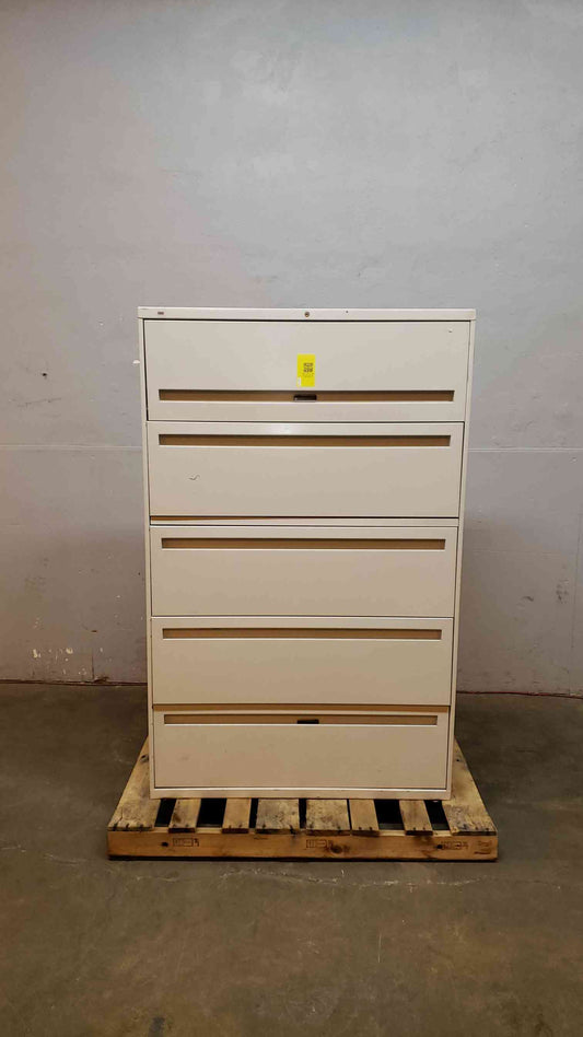 Hon 5'7" Five Tier Filing Cabinet Tan (SKU:2506AA)(2506AA)