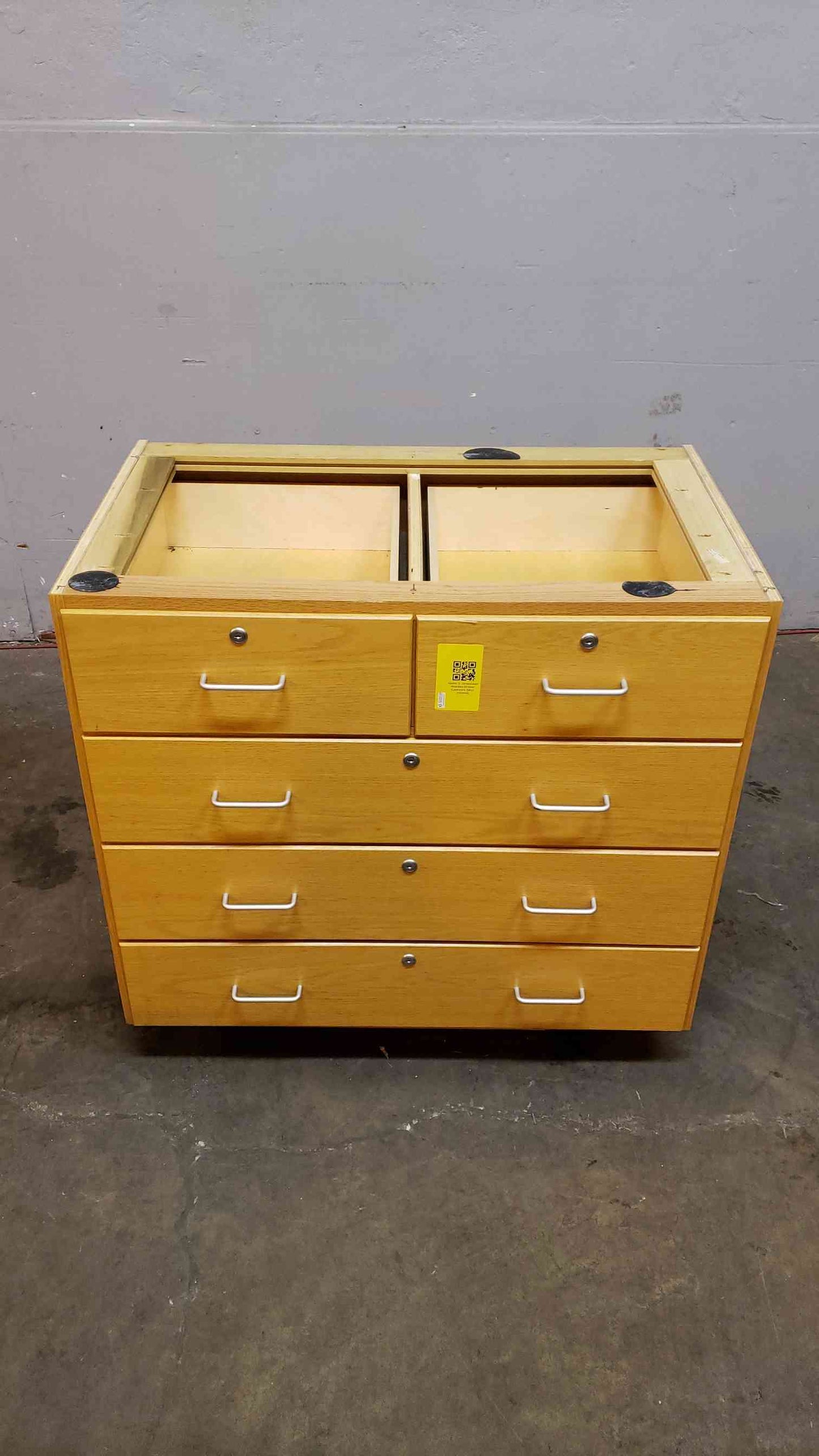 Jamestown 6-Piece Wood Lab Casework Suite - Standing Height Drawer/Door Cabinets 16 Linear Feet