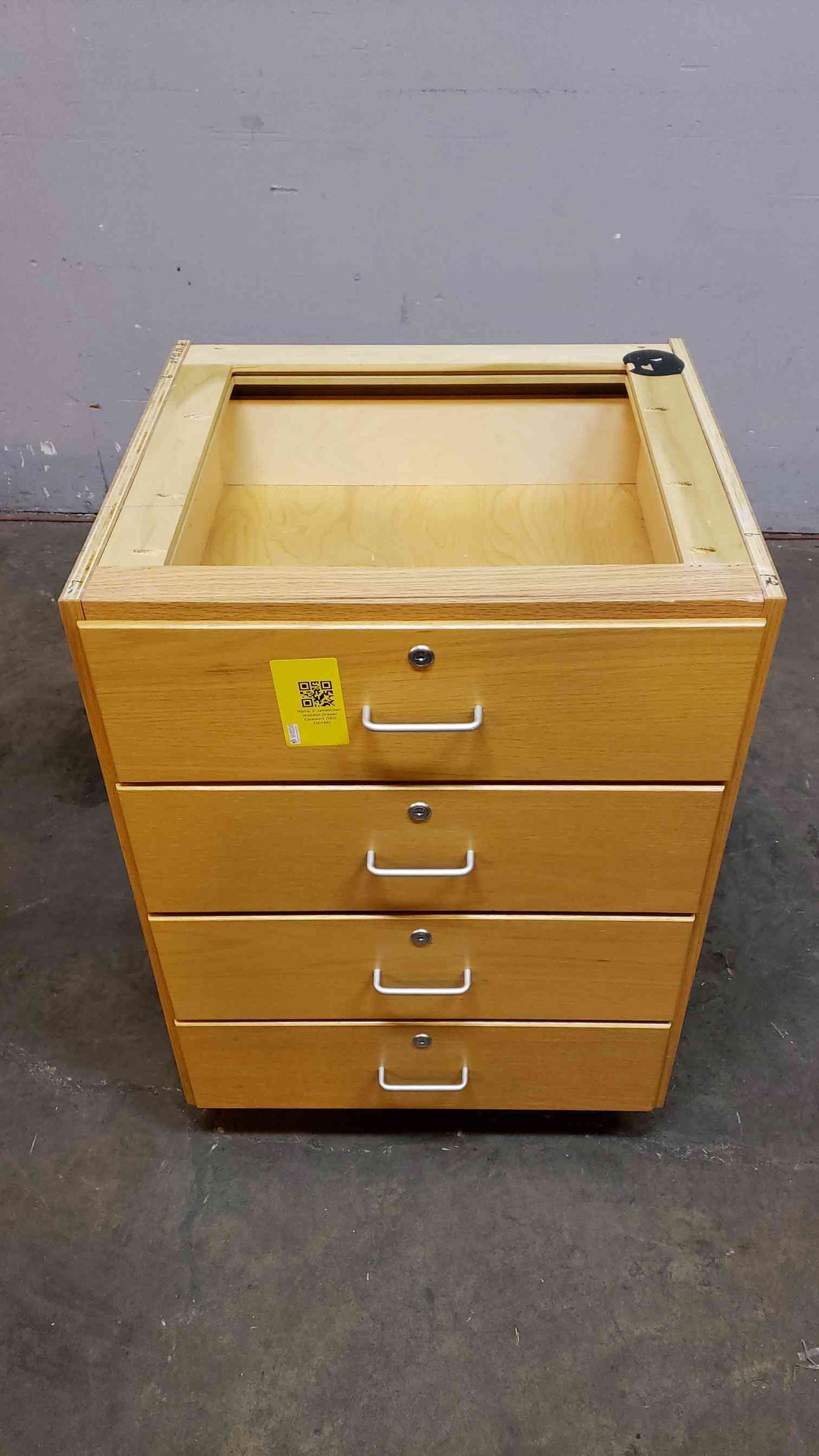 Jamestown 6-Piece Wood Lab Casework Suite - Standing Height Drawer/Door Cabinets 16 Linear Feet