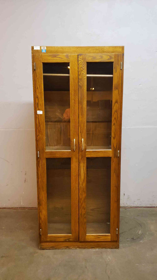 Kewaunee Glass Lab Storage Cabinet 35x16x84