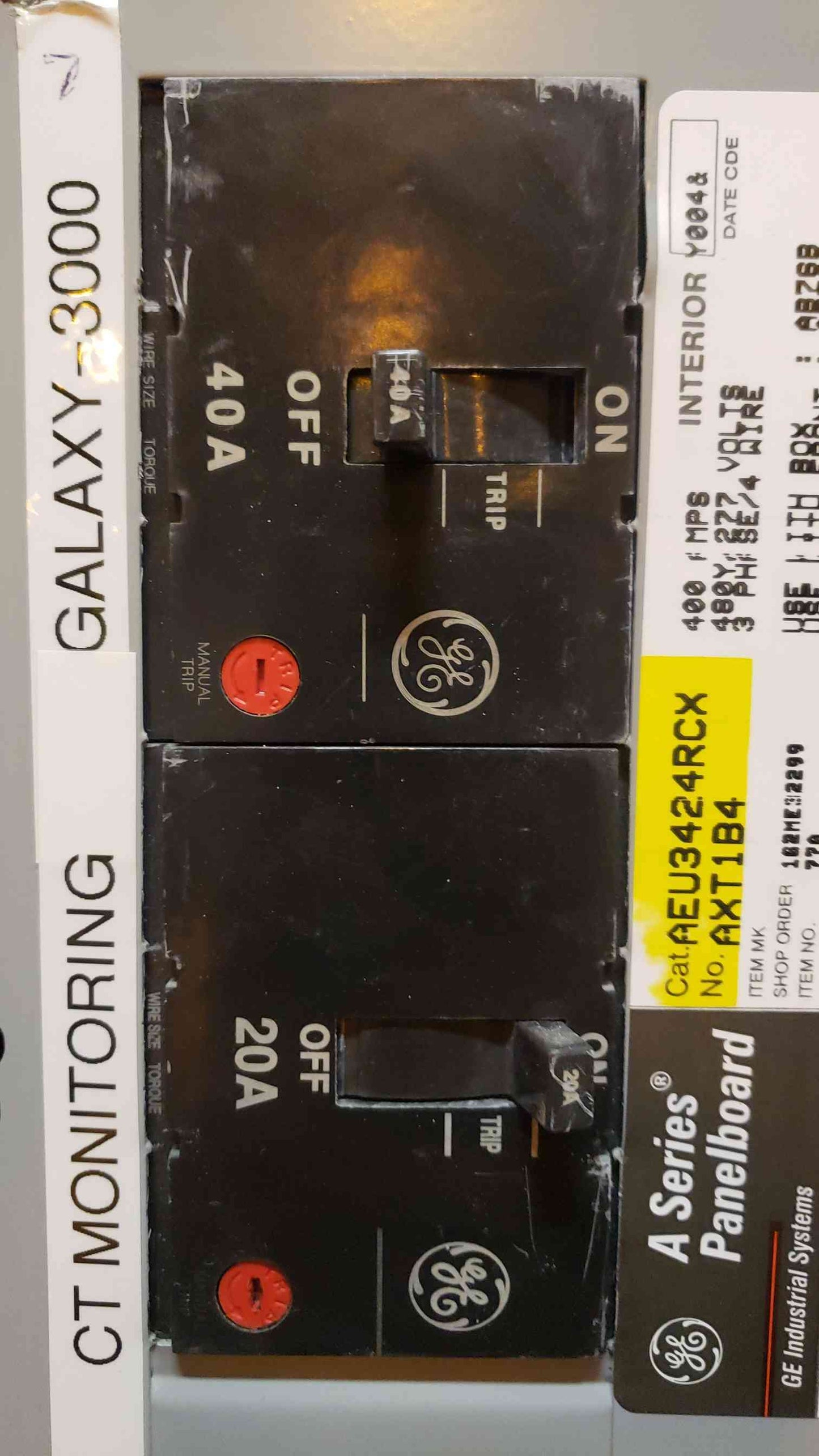 GE ASeries Panelboard 480V, 277V 400A SGLA236AT0400 Main (SKU: 4483AA)(4483AA)