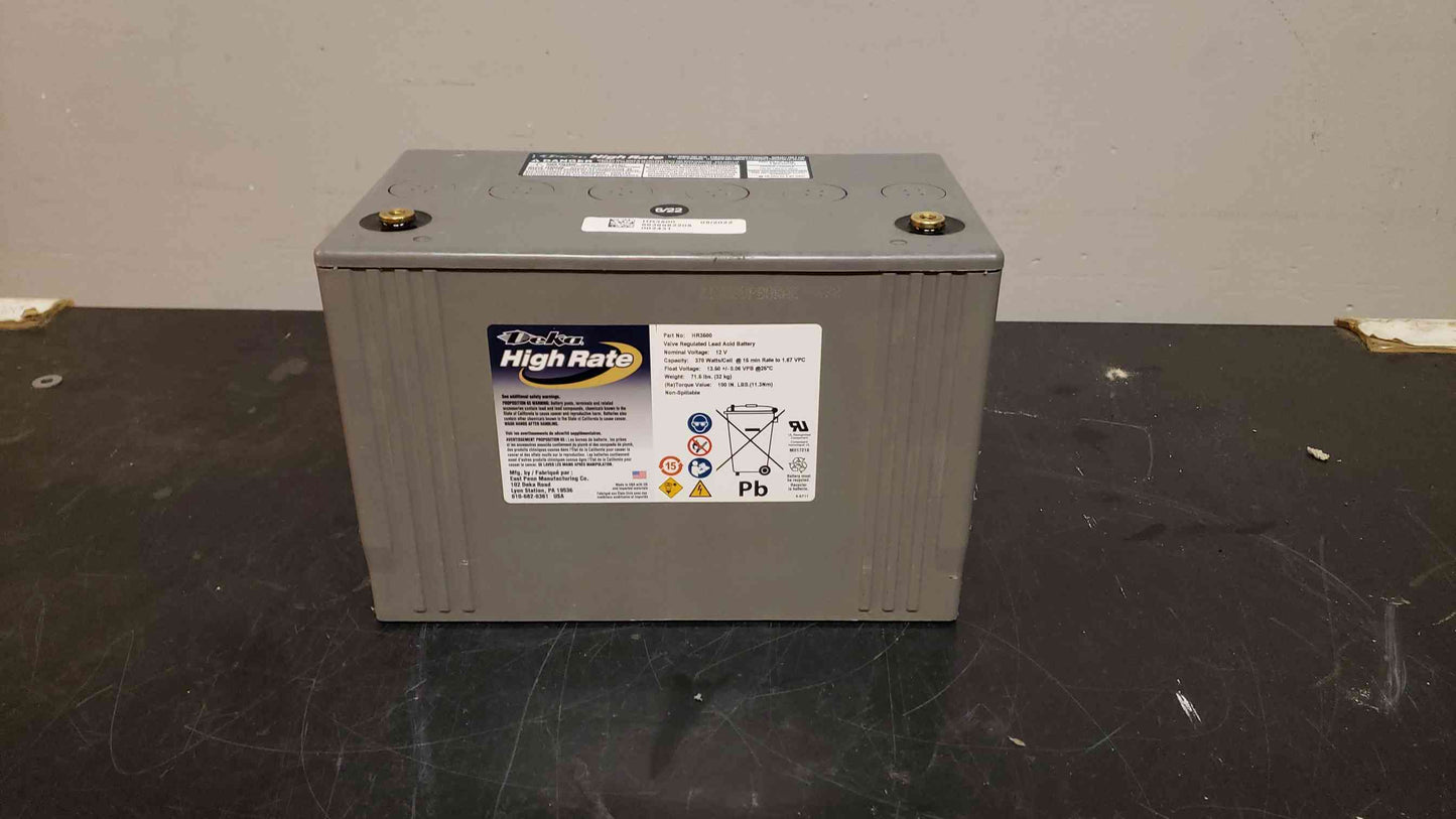 90 Amp Hr Deka High Rate Lead Acid Battery HR3500 2022 TESTED (SKU: 3455AA