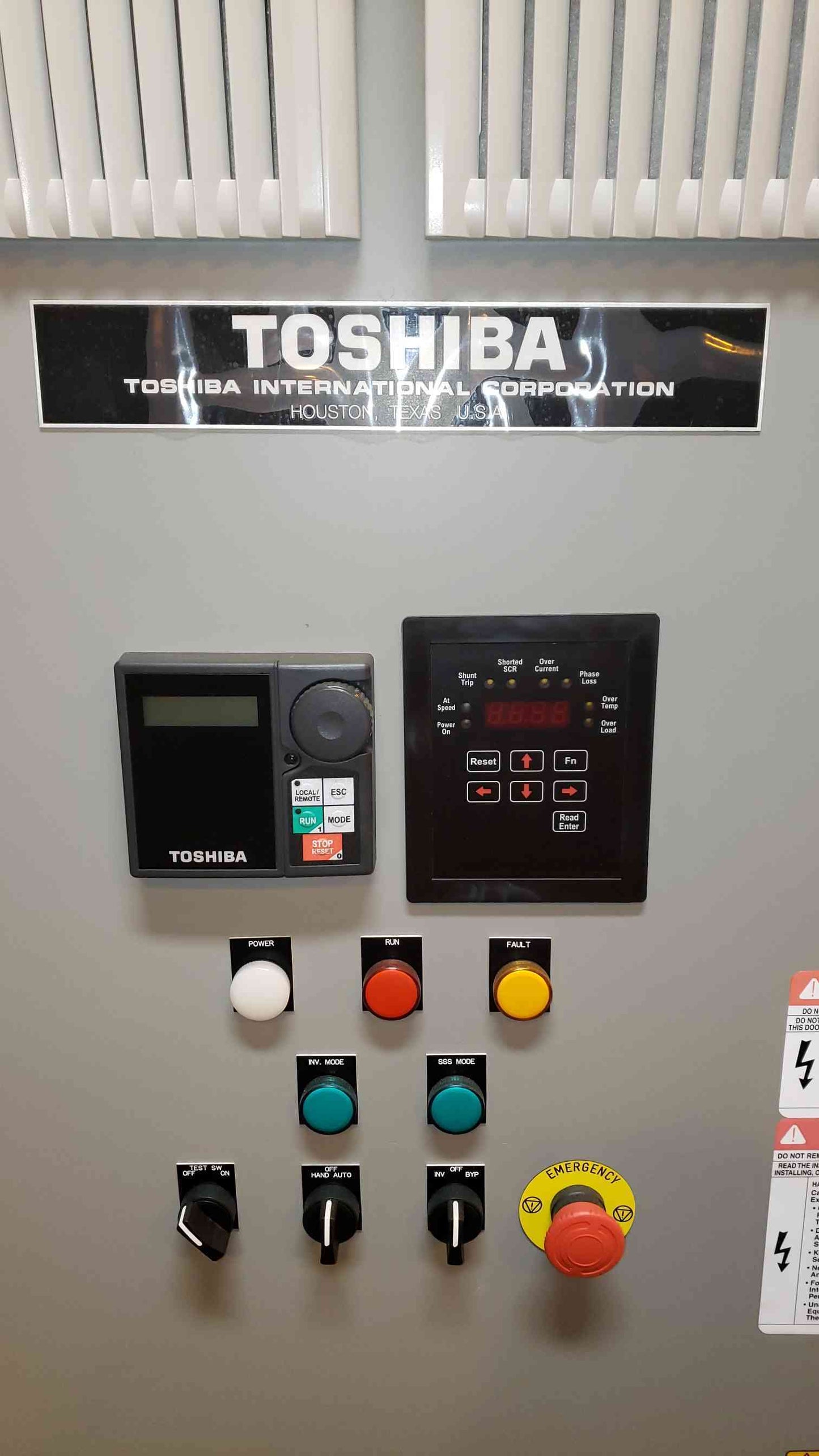 NEW 100HP TOSHIBA VT130Q9U410K & VFAS14550PLX9 Adjustable Speed Drive in Enclosure(100392)