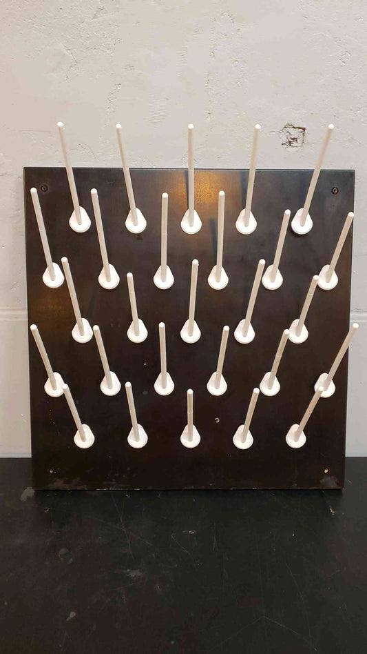 2x2 Black Epoxy Peg Board(100658)