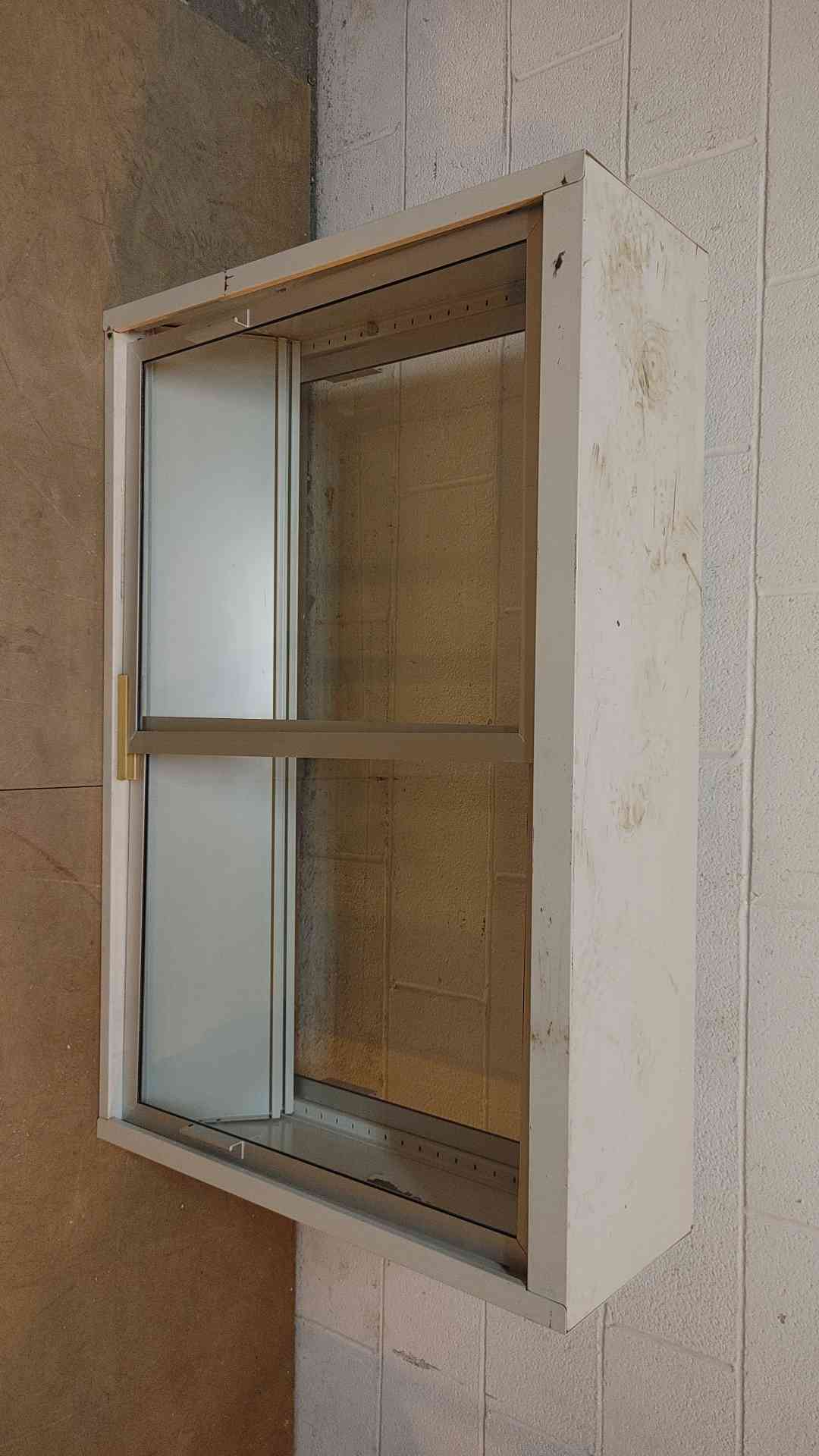 47" Double Sided Glass Door Overhead Cabinet(Q16602)