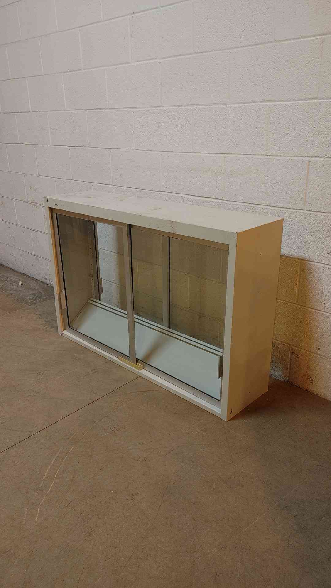 47" Double Sided Glass Door Overhead Cabinet(Q16602)