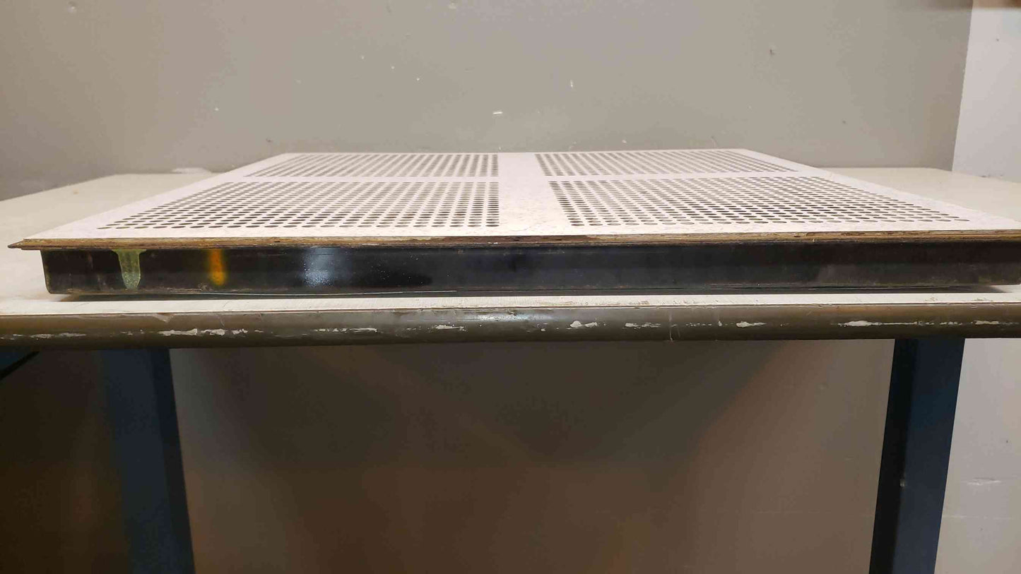 Tate Gray Starlight Perforated 2x2 Floor Tile "Cross" W/ Dampener(100604)