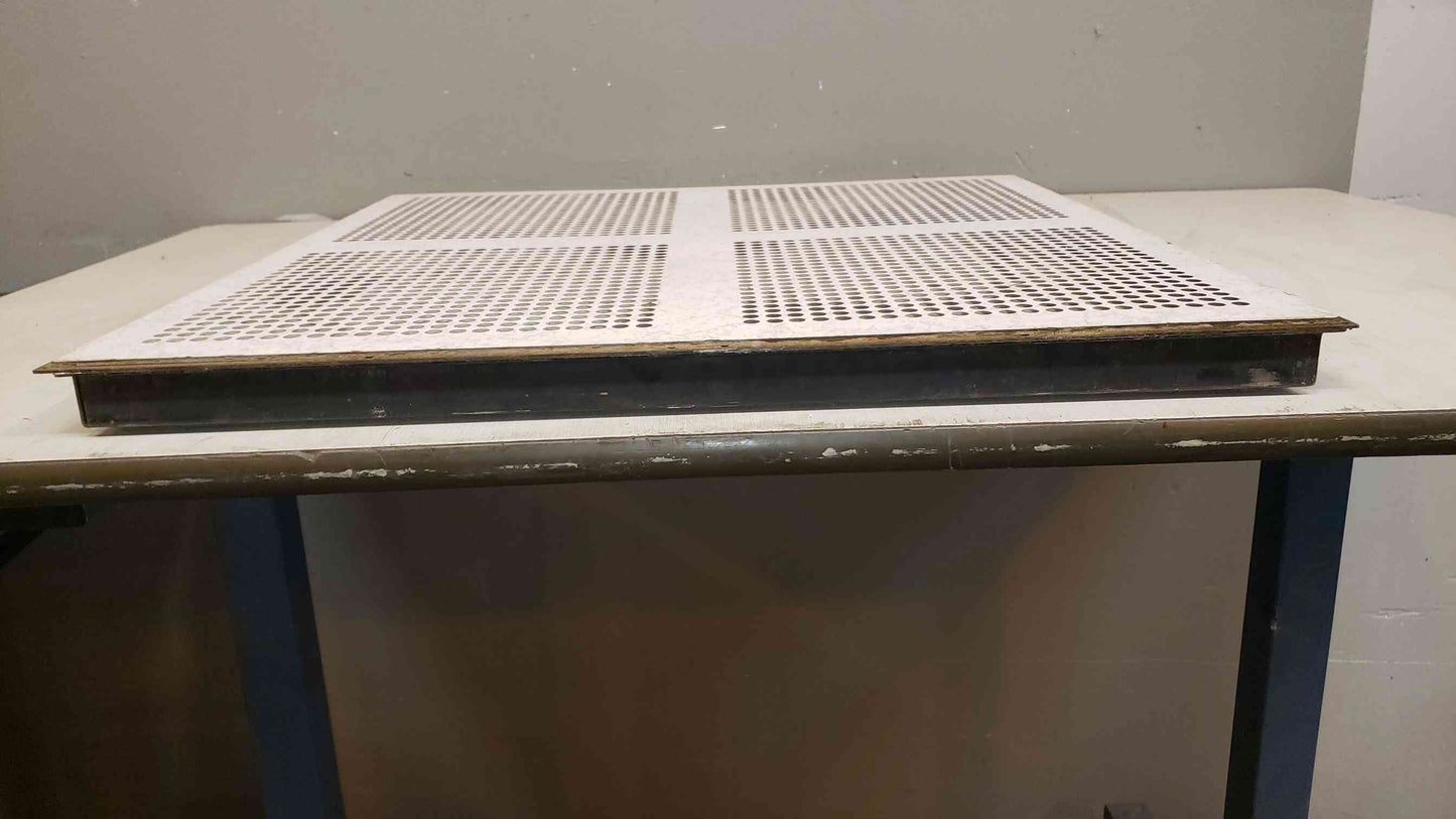 Tate Gray Starlight Perforated 2x2 Floor Tile "Cross" W/ Dampener(100604)