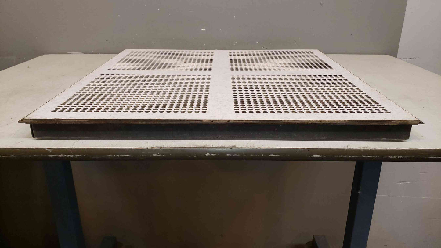 Tate Gray Starlight Perforated 2x2 Floor Tile "Cross" W/ Dampener(100604)