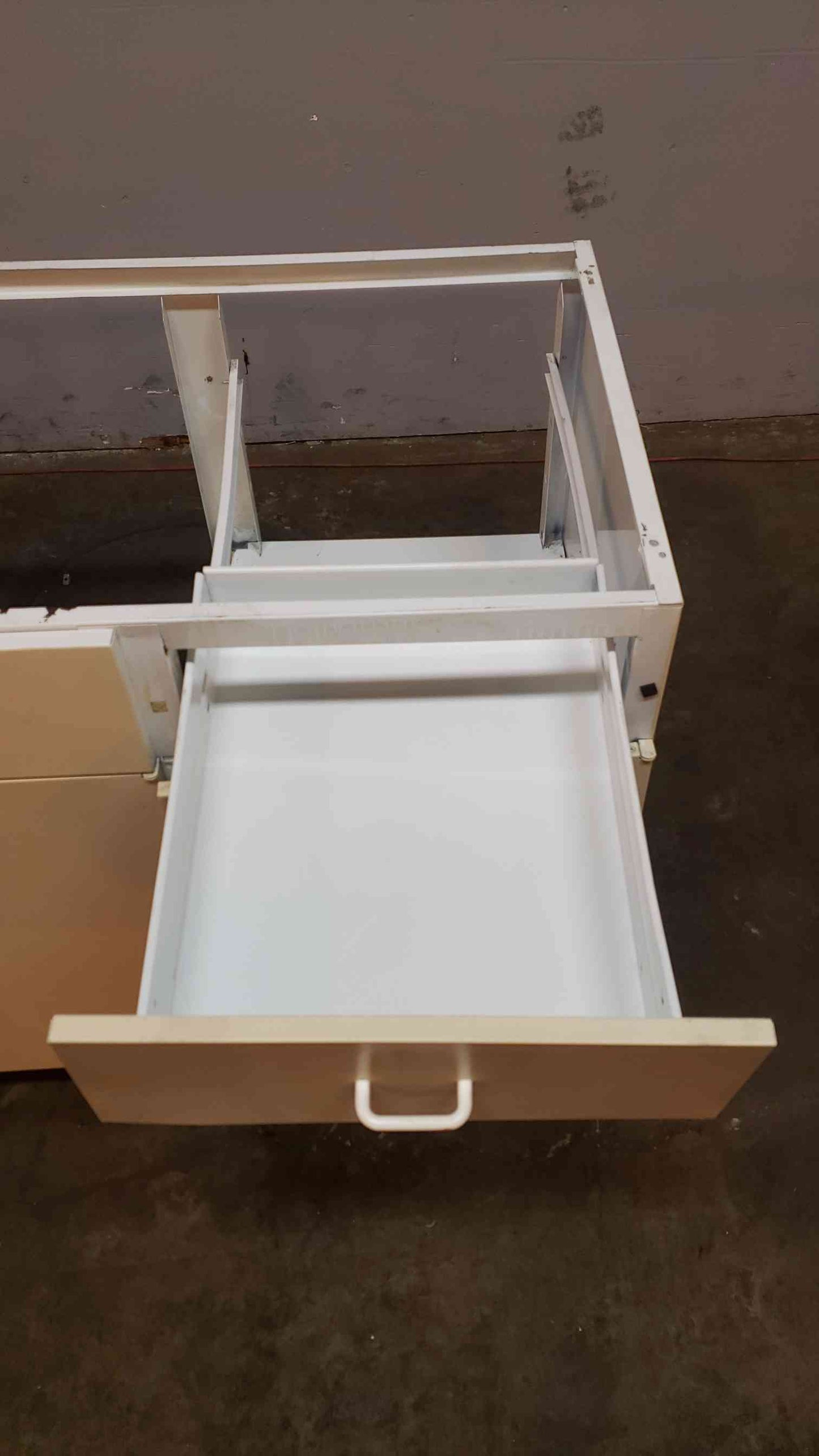 White 54" Jamestown Casework W/ 3 Doors 2 Drawers(101003)