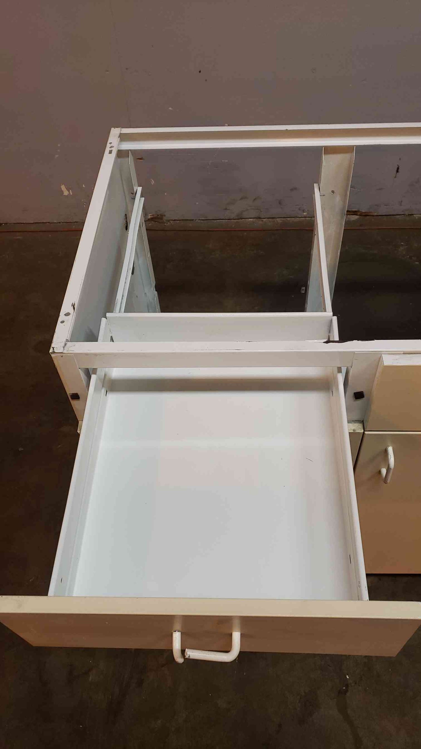 White 54" Jamestown Casework W/ 3 Doors 2 Drawers(101003)