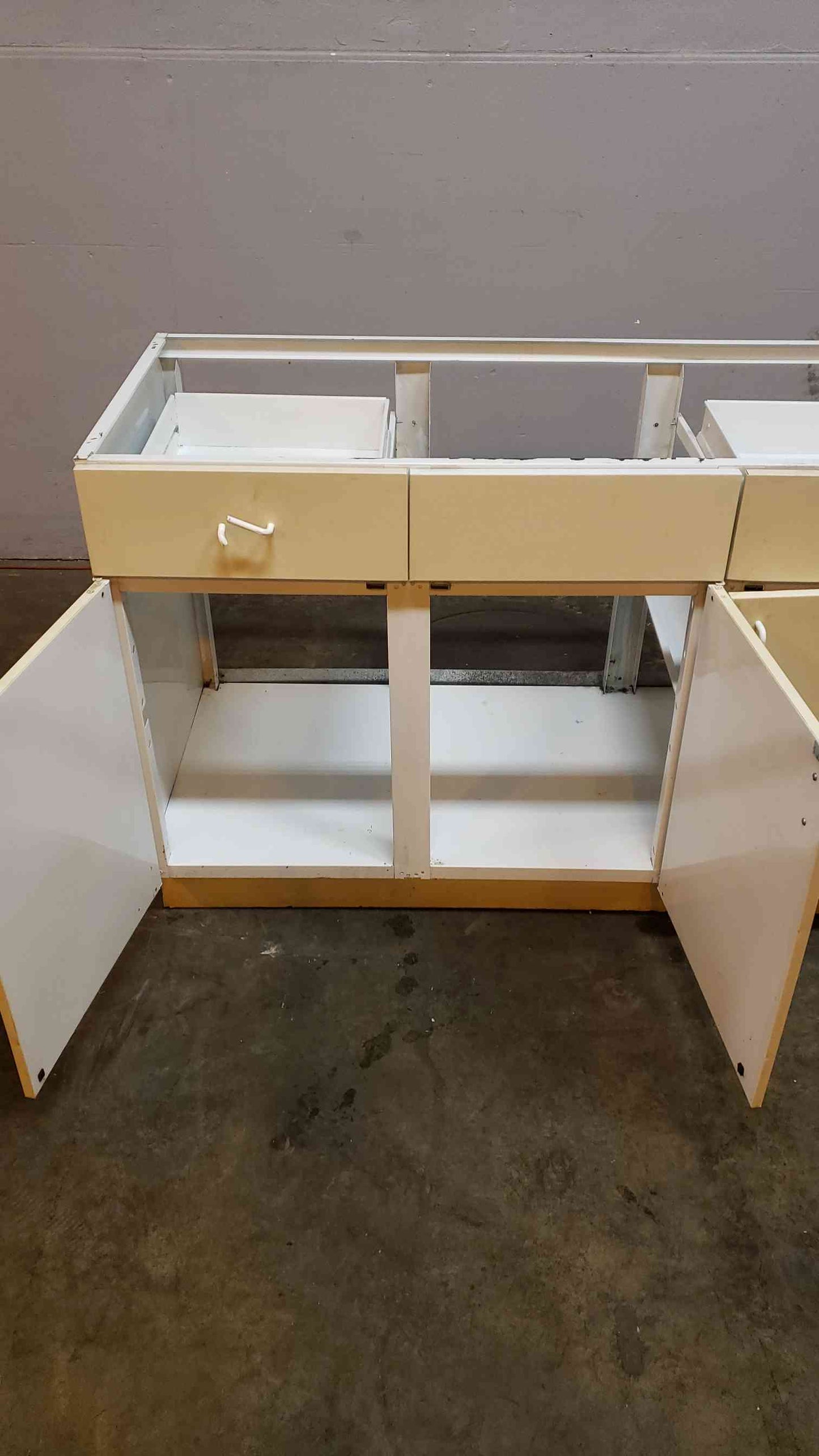 White 54" Jamestown Casework W/ 3 Doors 2 Drawers(101003)