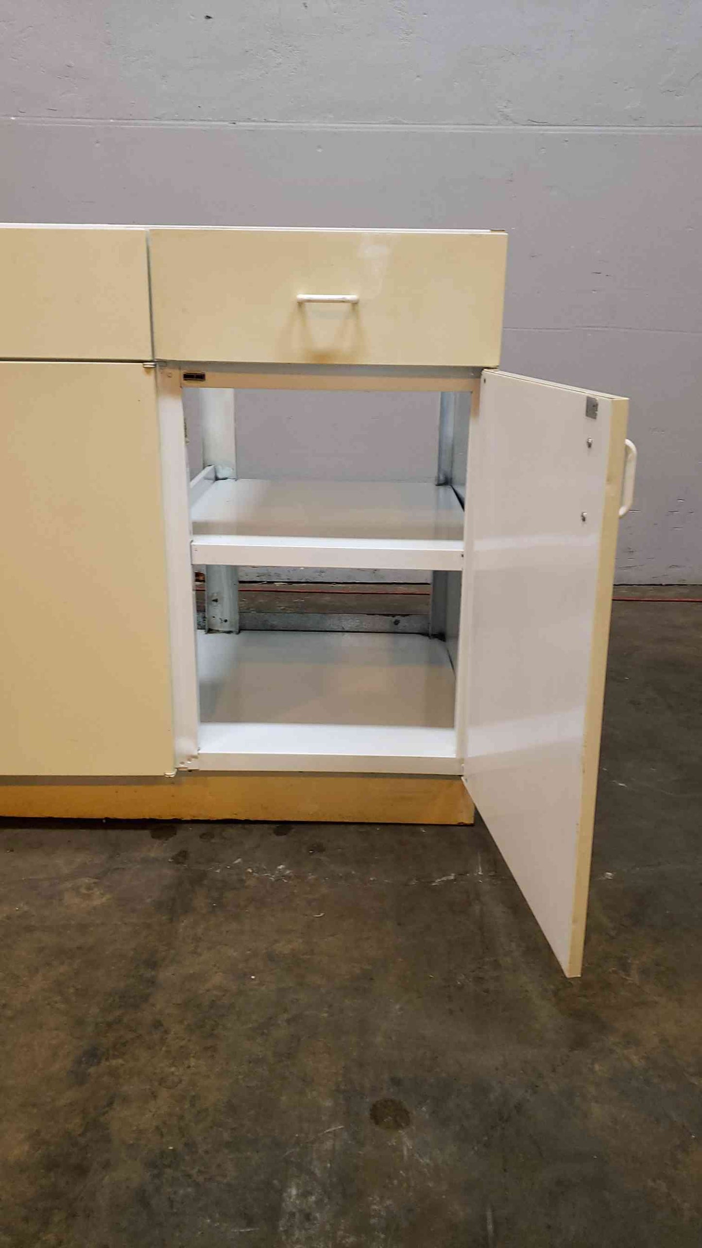 White 54" Jamestown Casework W/ 3 Doors 2 Drawers(101003)