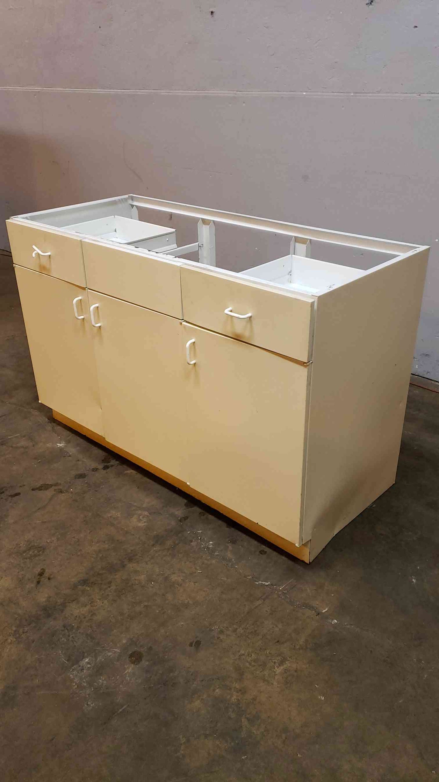 White 54" Jamestown Casework W/ 3 Doors 2 Drawers(101003)