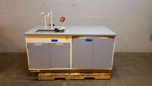 Fisher Hamilton 73" Lab Sink Casework w/ Fixtures & Eyewash (SKU: 5392AA)(5392AA)