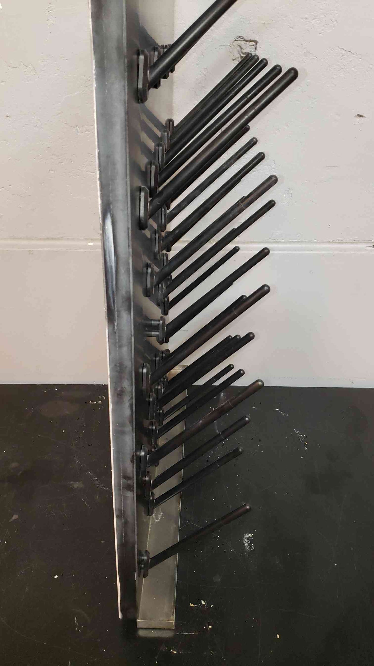 30"x24" Black Epoxy Peg Board with Drain(100659)