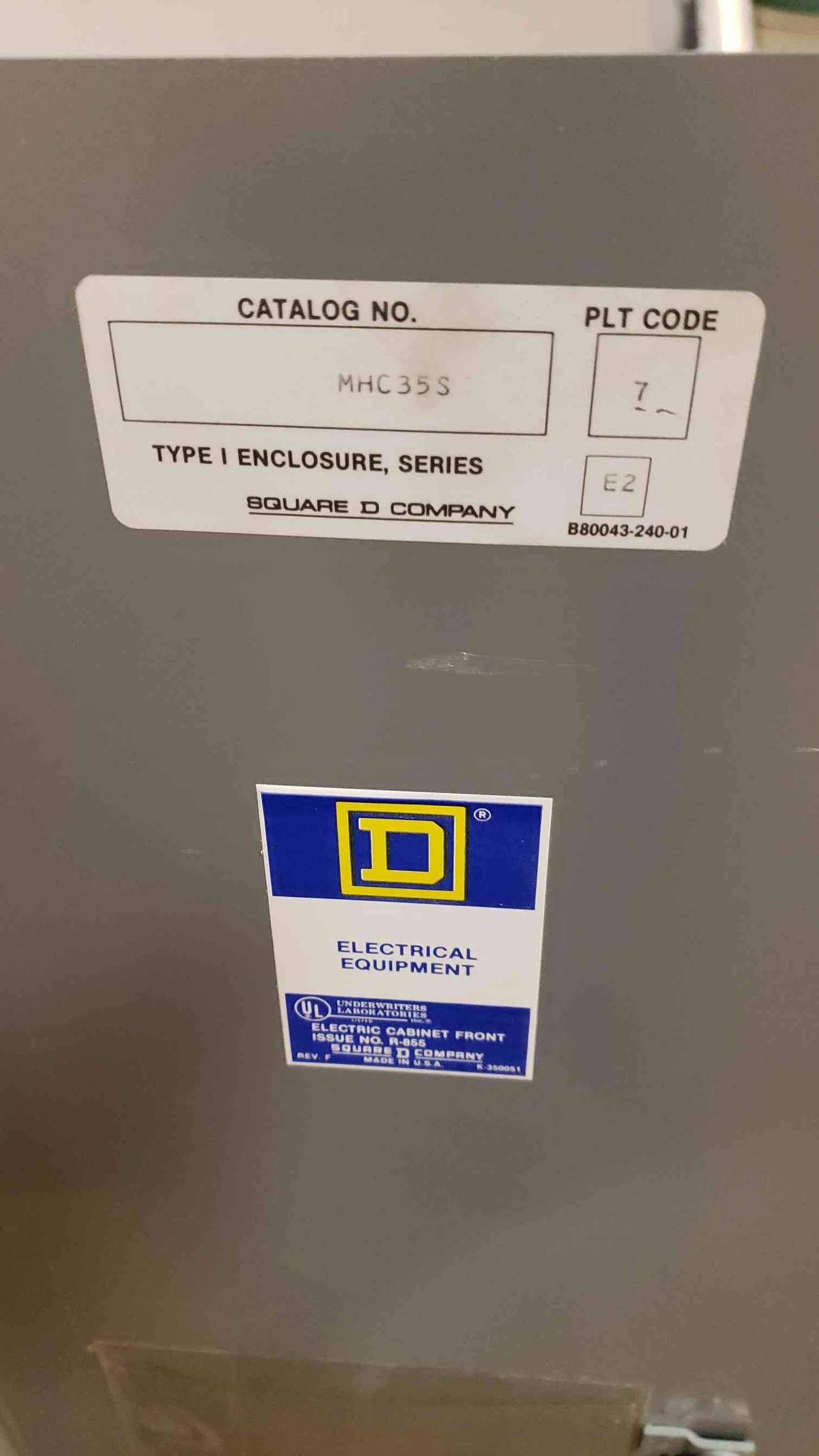 225A NQOD Square D MHC35S Breaker Panel Board 208/120/240V LOADED(100301)
