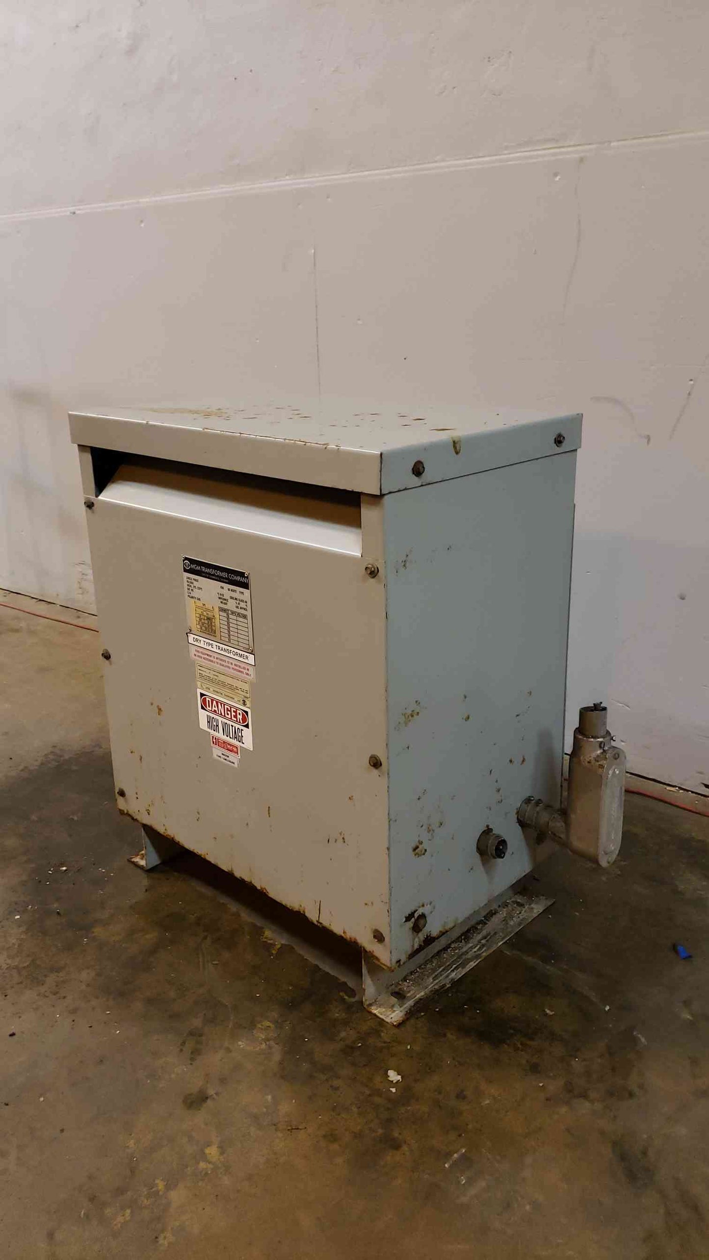 15KVA MGM Dry Type Transformer 2400/4160v x 120/240v(100519)