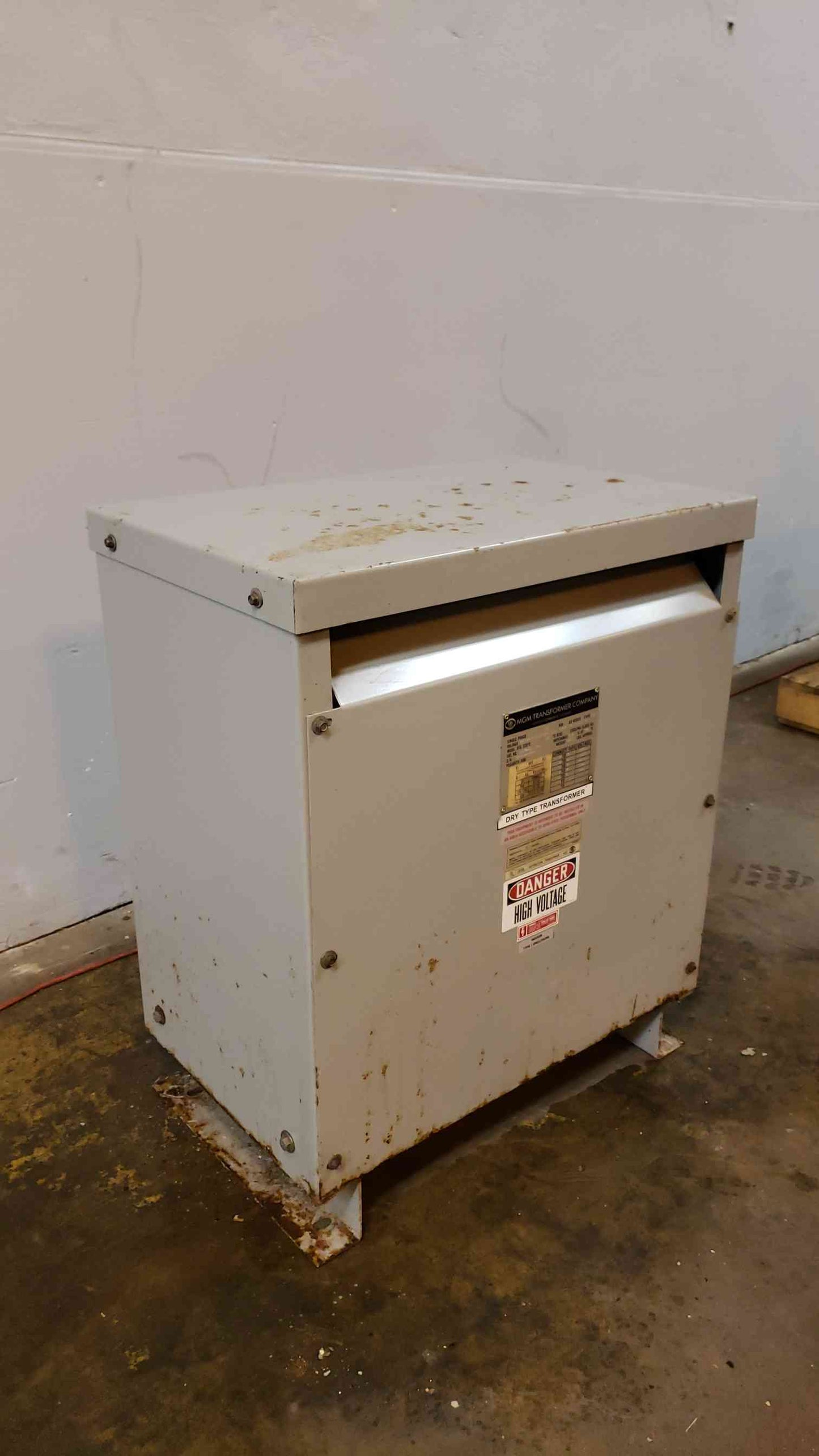 15KVA MGM Dry Type Transformer 2400/4160v x 120/240v(100519)