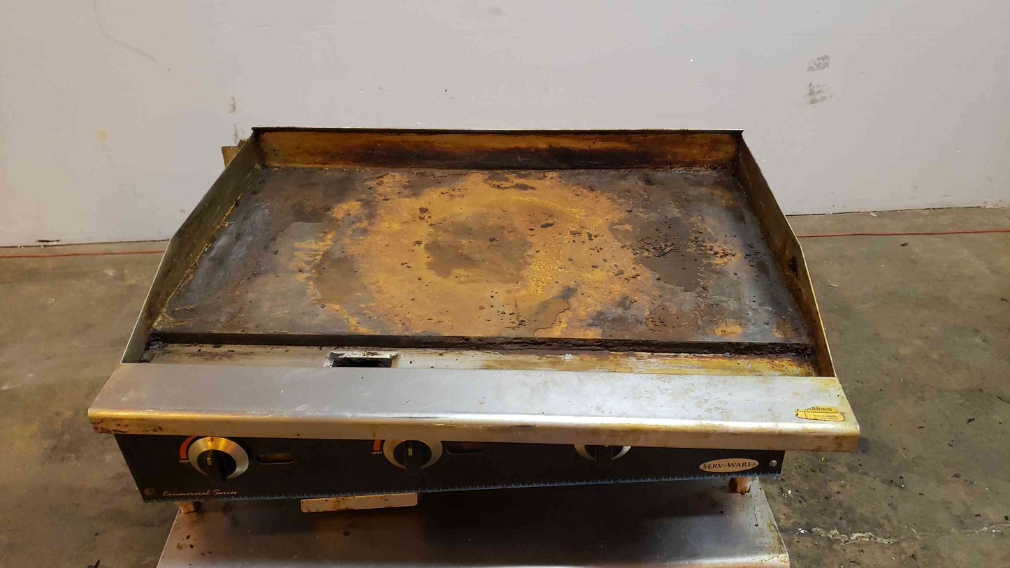 SERV-WARE Stainless Steel Flat Top Griddle SMG-36(100785)
