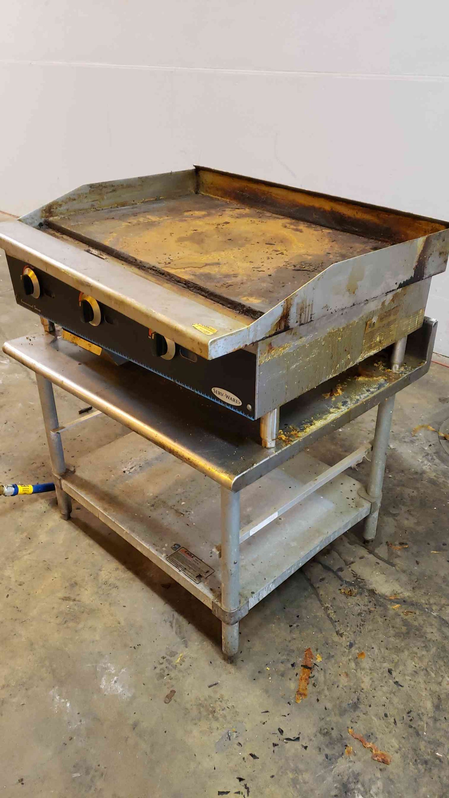 SERV-WARE Stainless Steel Flat Top Griddle SMG-36(100785)