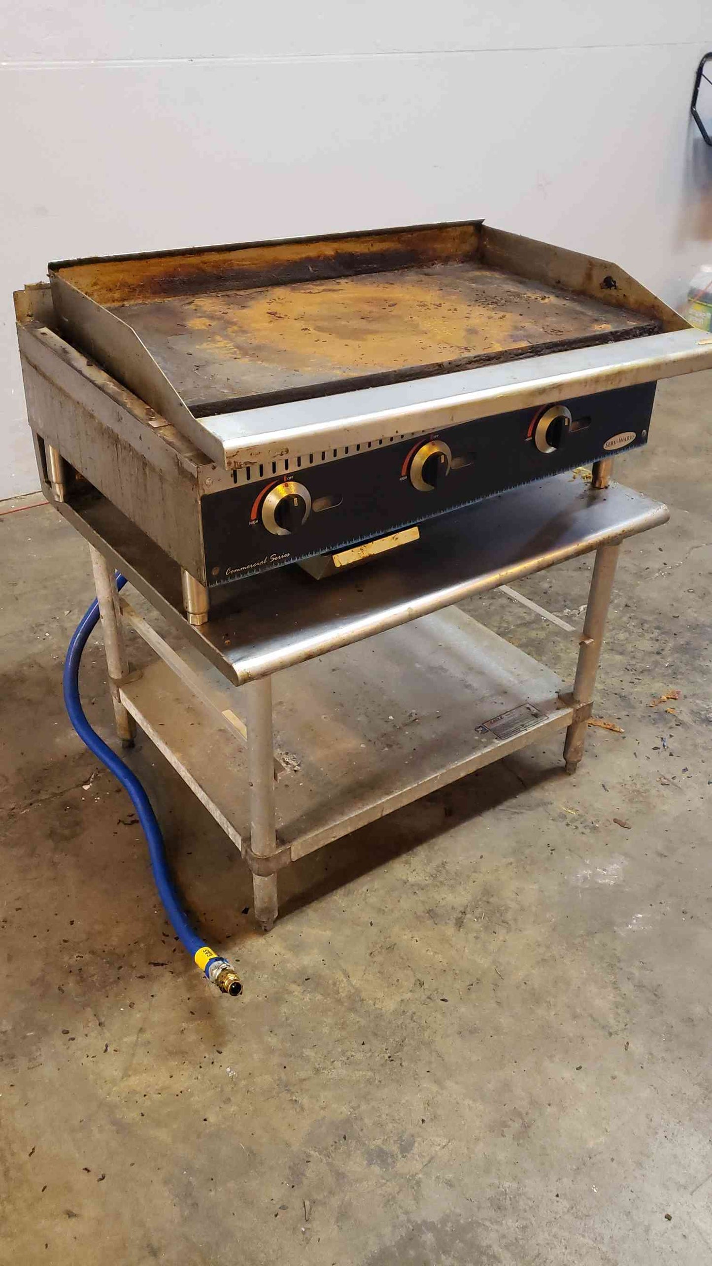 SERV-WARE Stainless Steel Flat Top Griddle SMG-36(100785)
