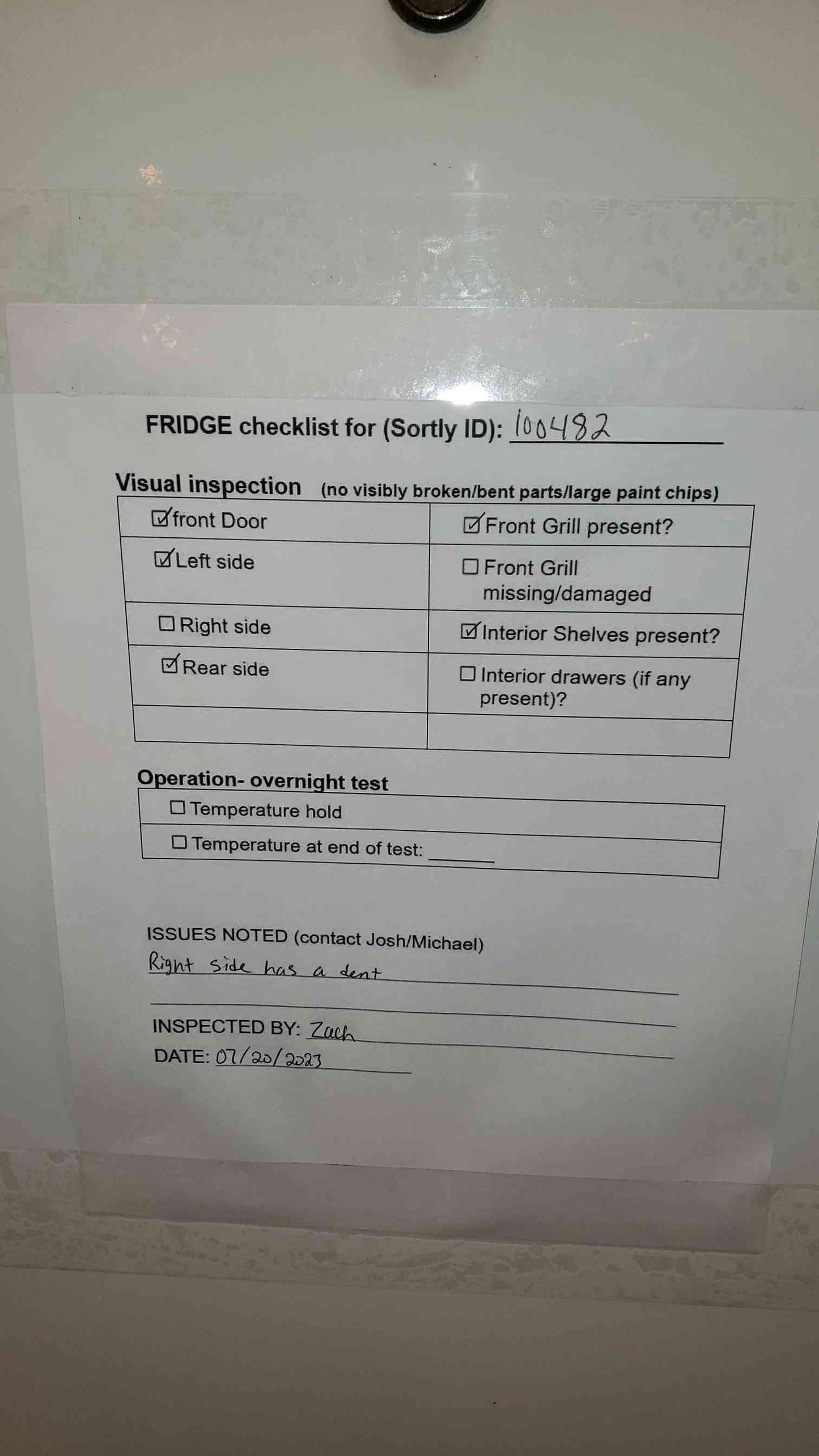 Thermo Scientific Lab Refrigerator 3751-DB TESTED(100482)