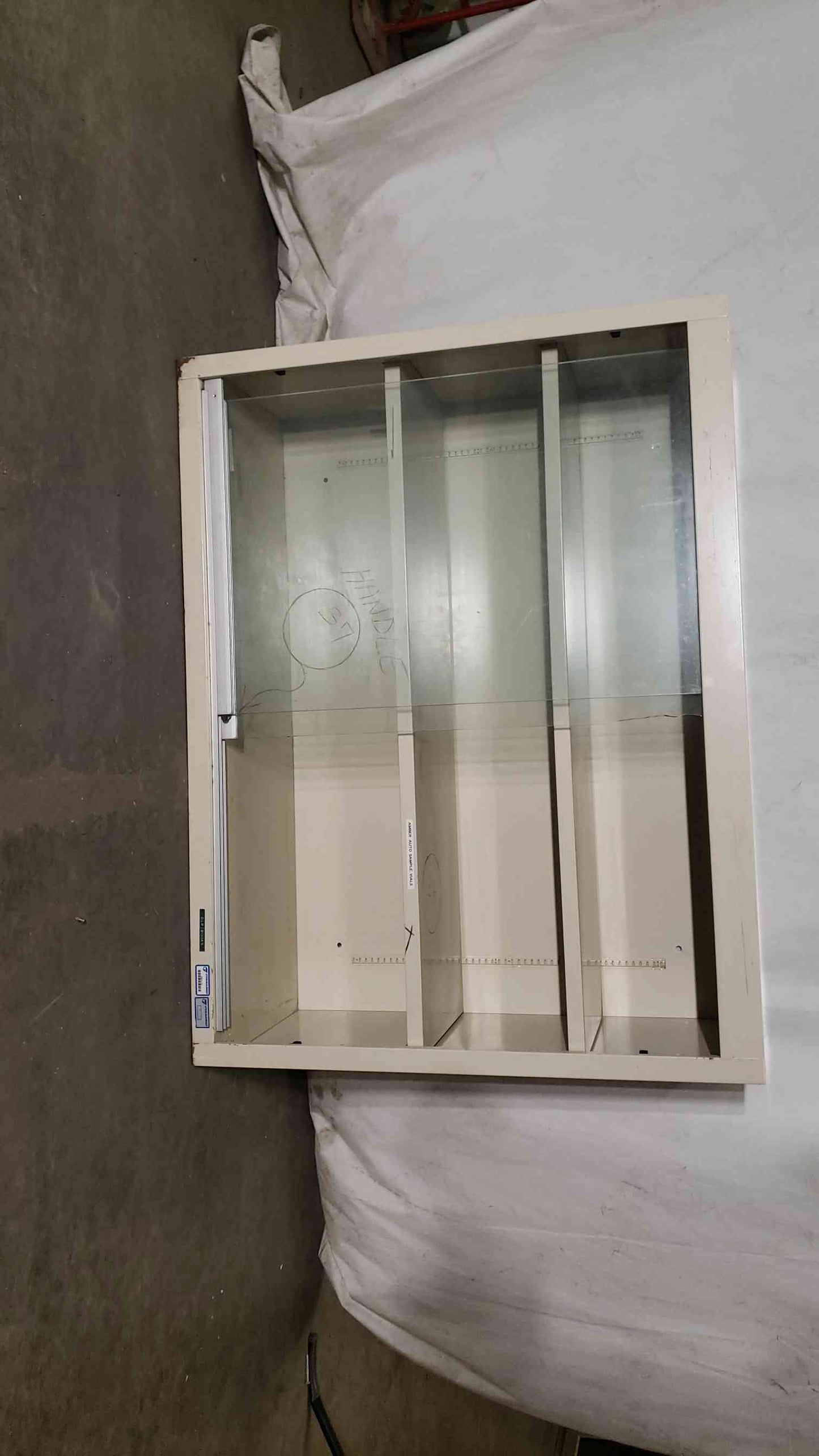 47x16x36 Sliding Glass Door Overhead Cabinet(100090)