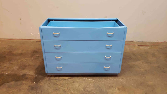 Blue 4' Duralab Casework W/ 3 Drawers(100790)