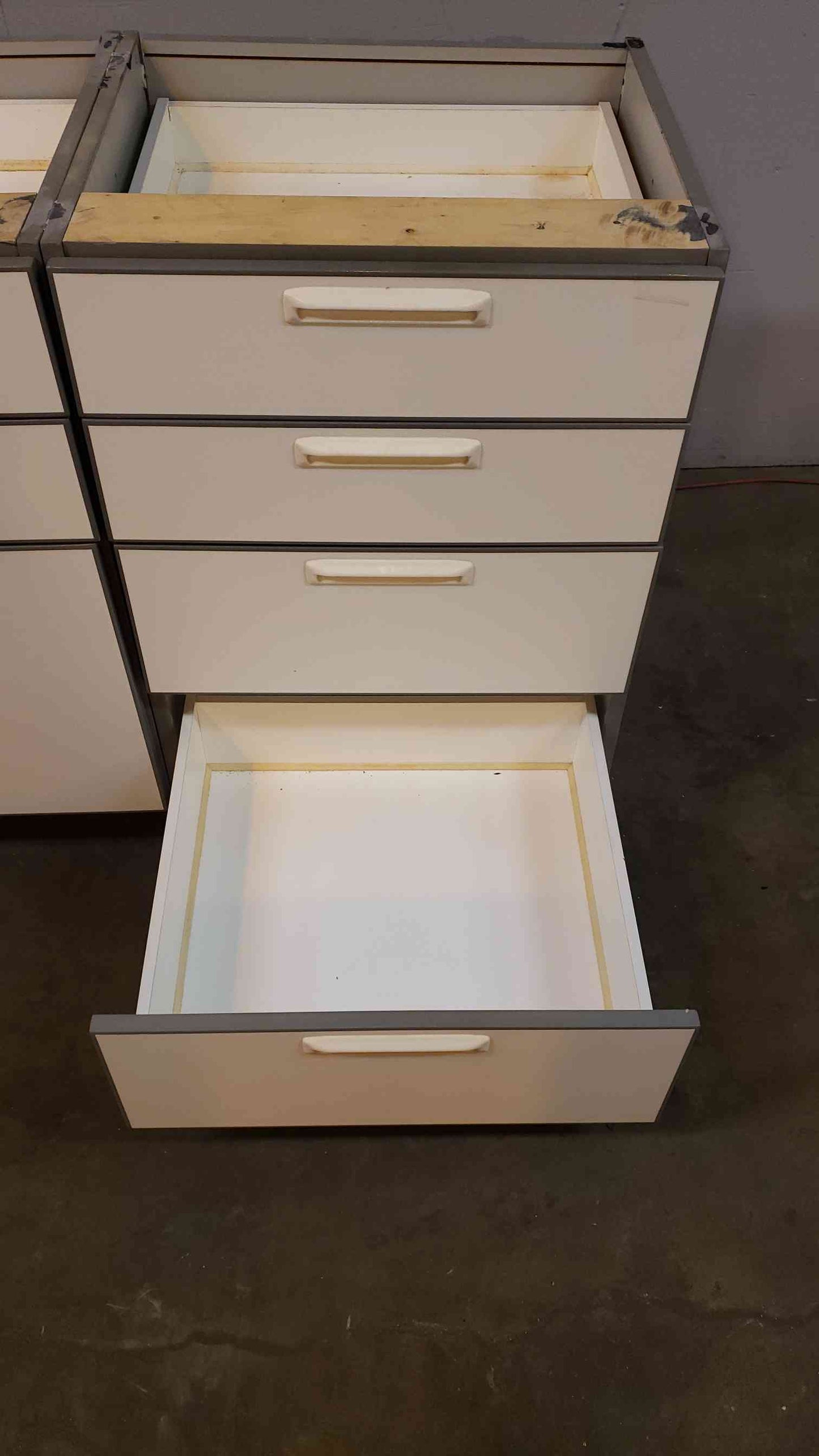 42" Recessed Wooden Casework W/ 7 Drawers(Q16680)
