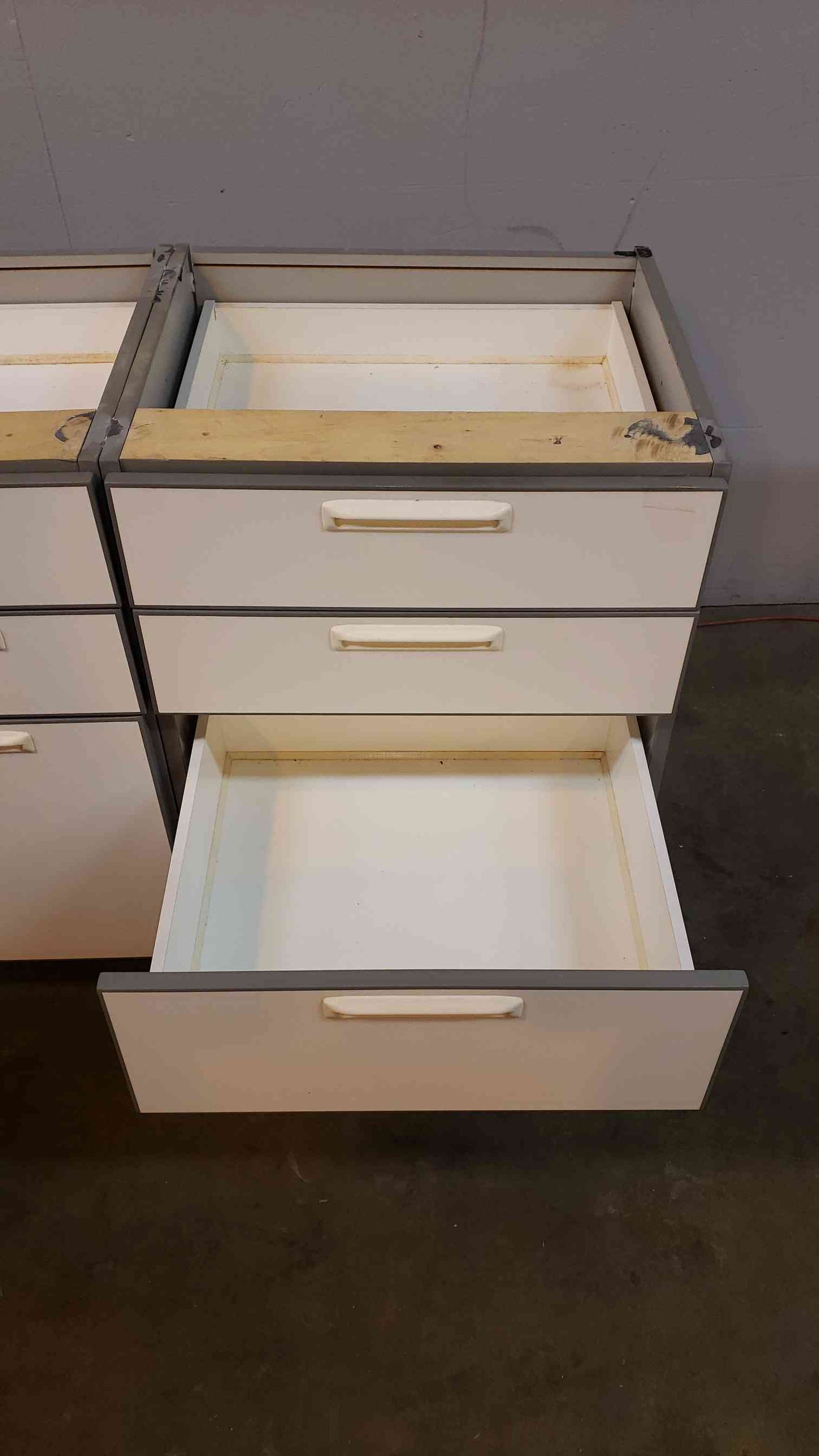 42" Recessed Wooden Casework W/ 7 Drawers(Q16680)