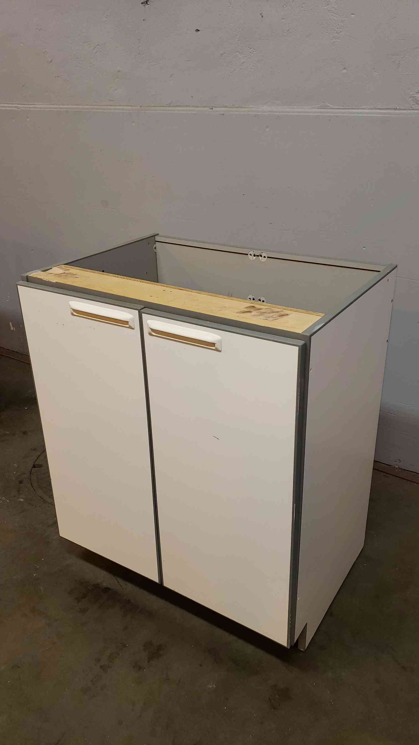 30" Recessed Wooden Casework W/ 2 Doors(Q16661)