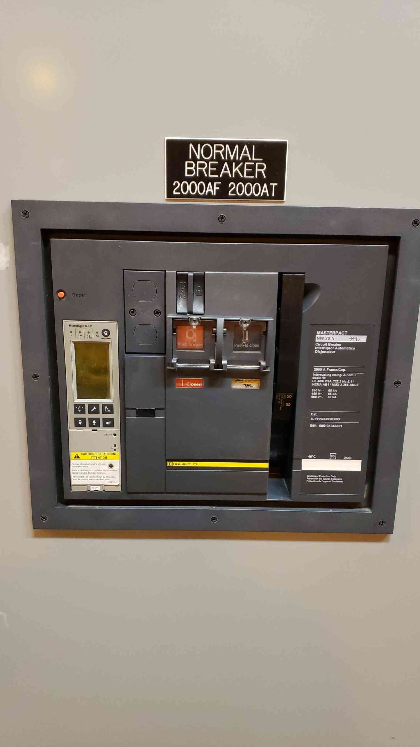 2000A Lake Shore ATS 480v Automatic Transfer Switch ICFA32000CPSD/SE/GFP/FAO (SKU: 2456AA)(2456AA)
