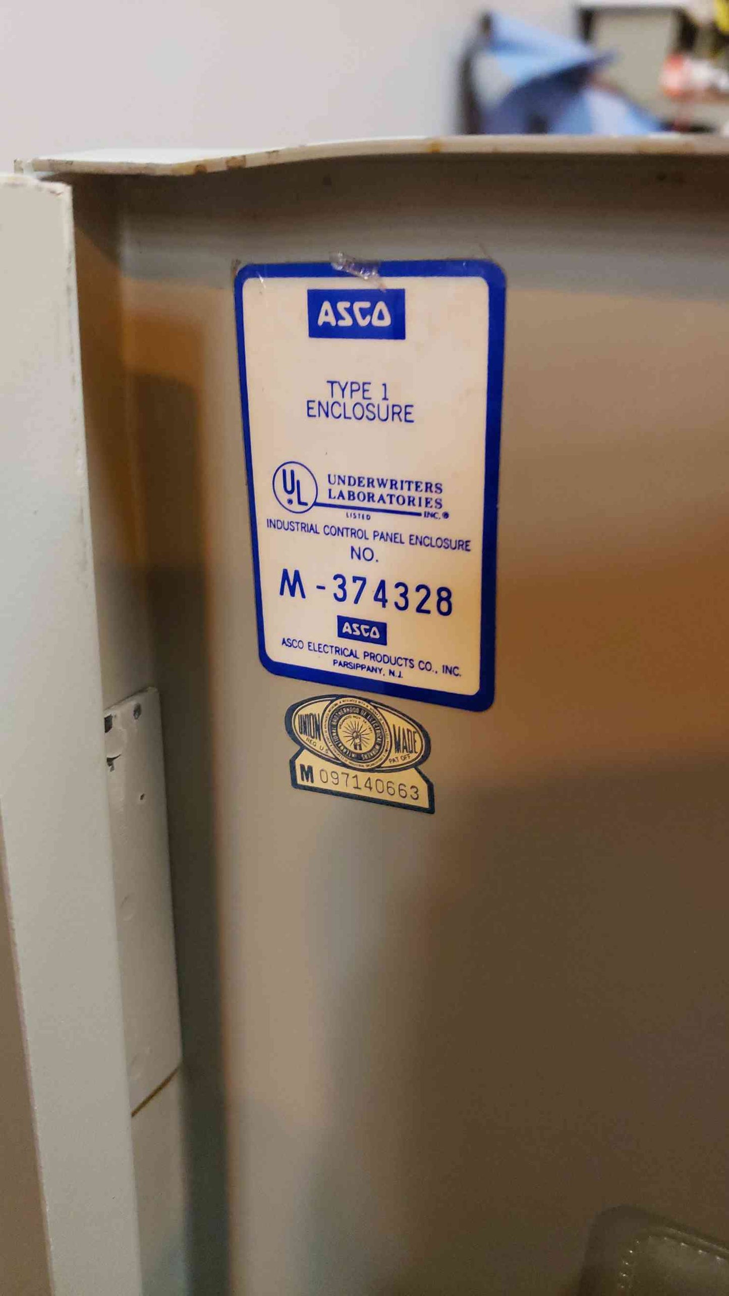 ASCO 30A ATS M374328 480V 3PH (SKU: 2025AA)(2025AA)