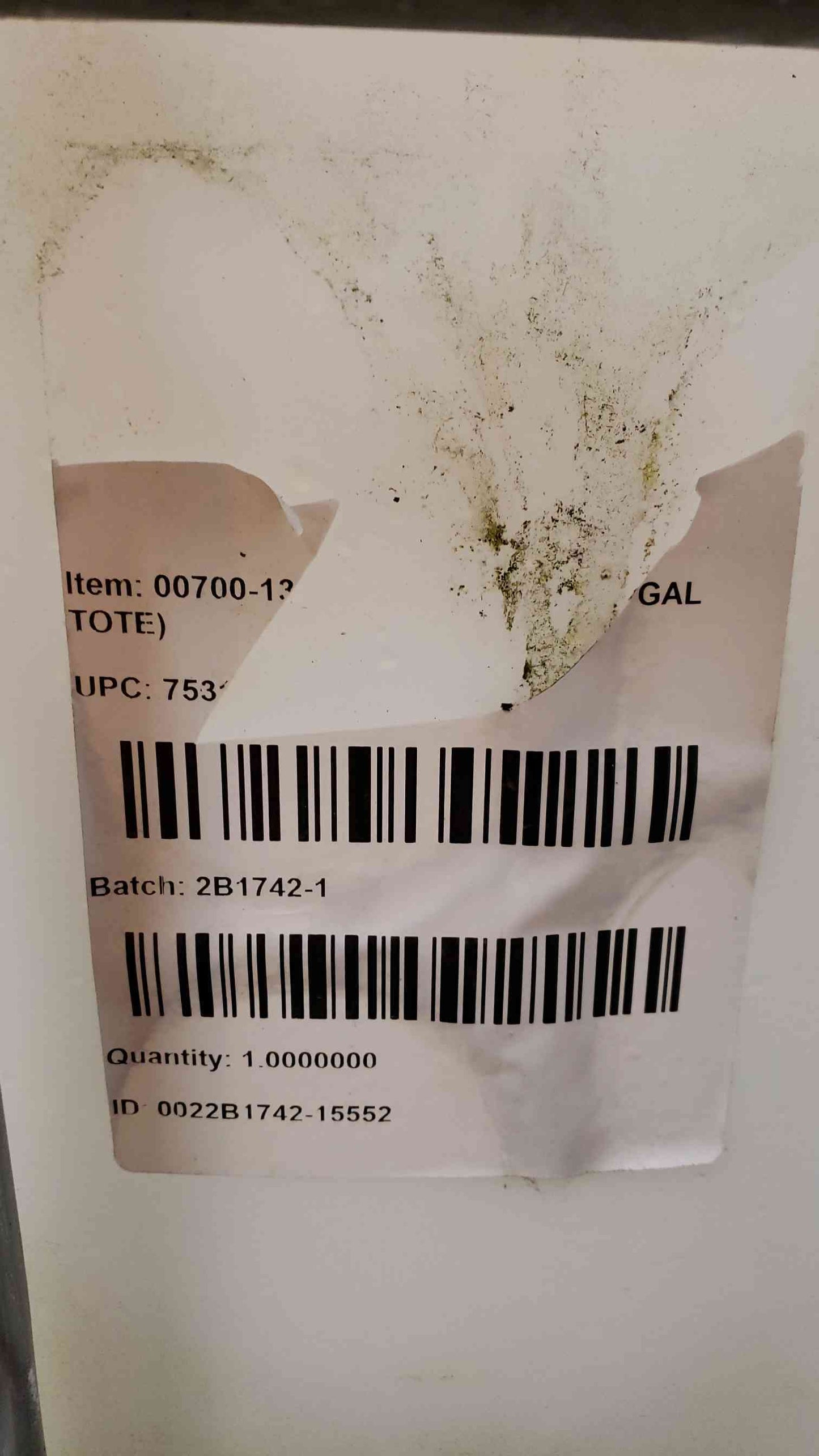 1/6 Filled Tote Glycol -34 Degrees Freeze Point Yellow (SKU: 3518AA)(3518AA)