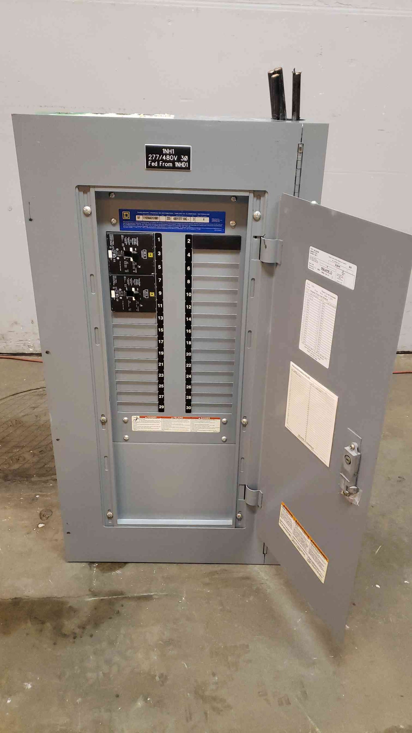 Square D 225A NF 480V / 277V Panelboard NC38SHR 2x 3 Pole EJB EGB (SKU: 4015AA)(4015AA)