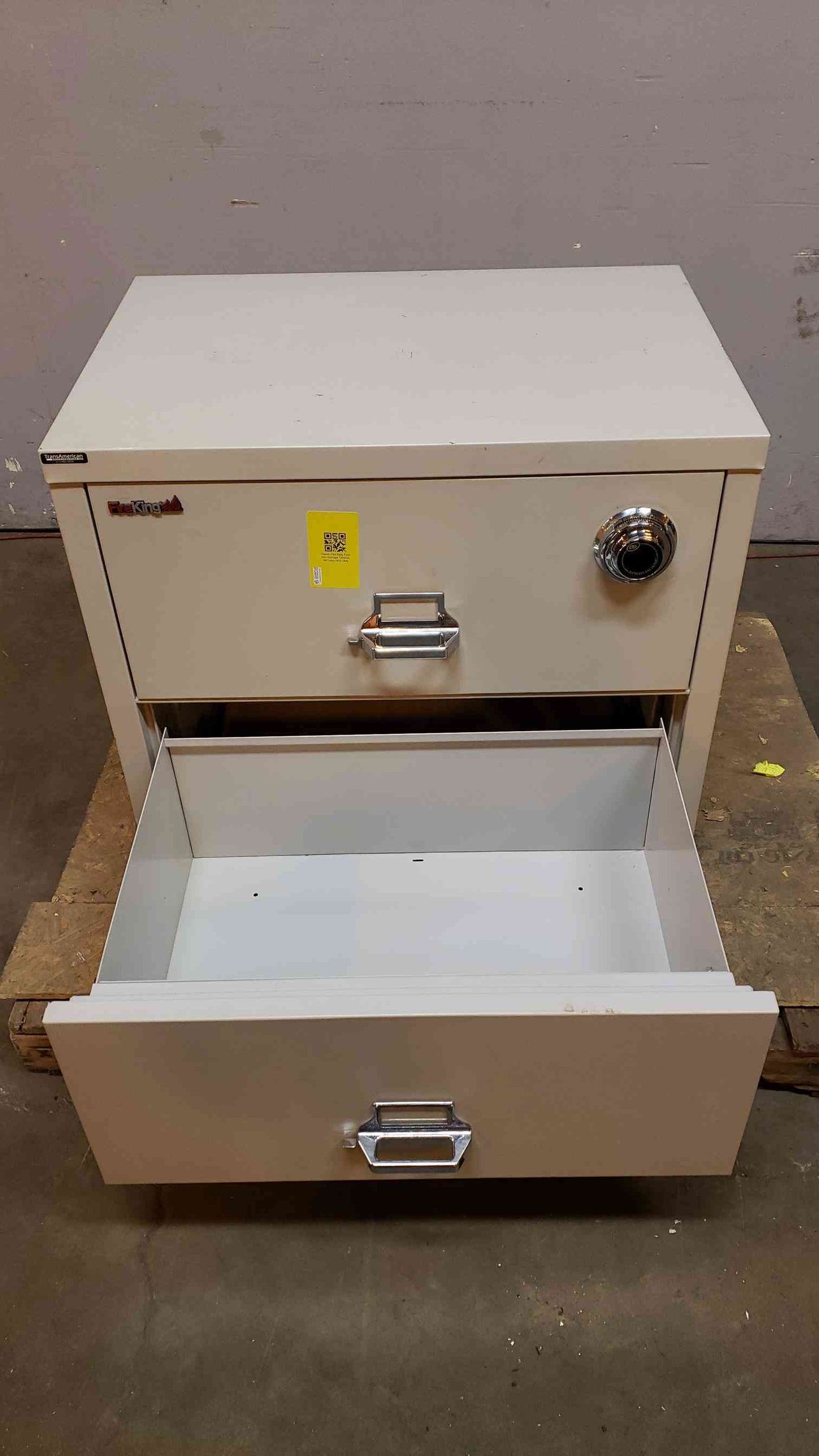 33" Fire King Two Tier Storage Cabinet W/ Lock (4531AA)(4531AA)