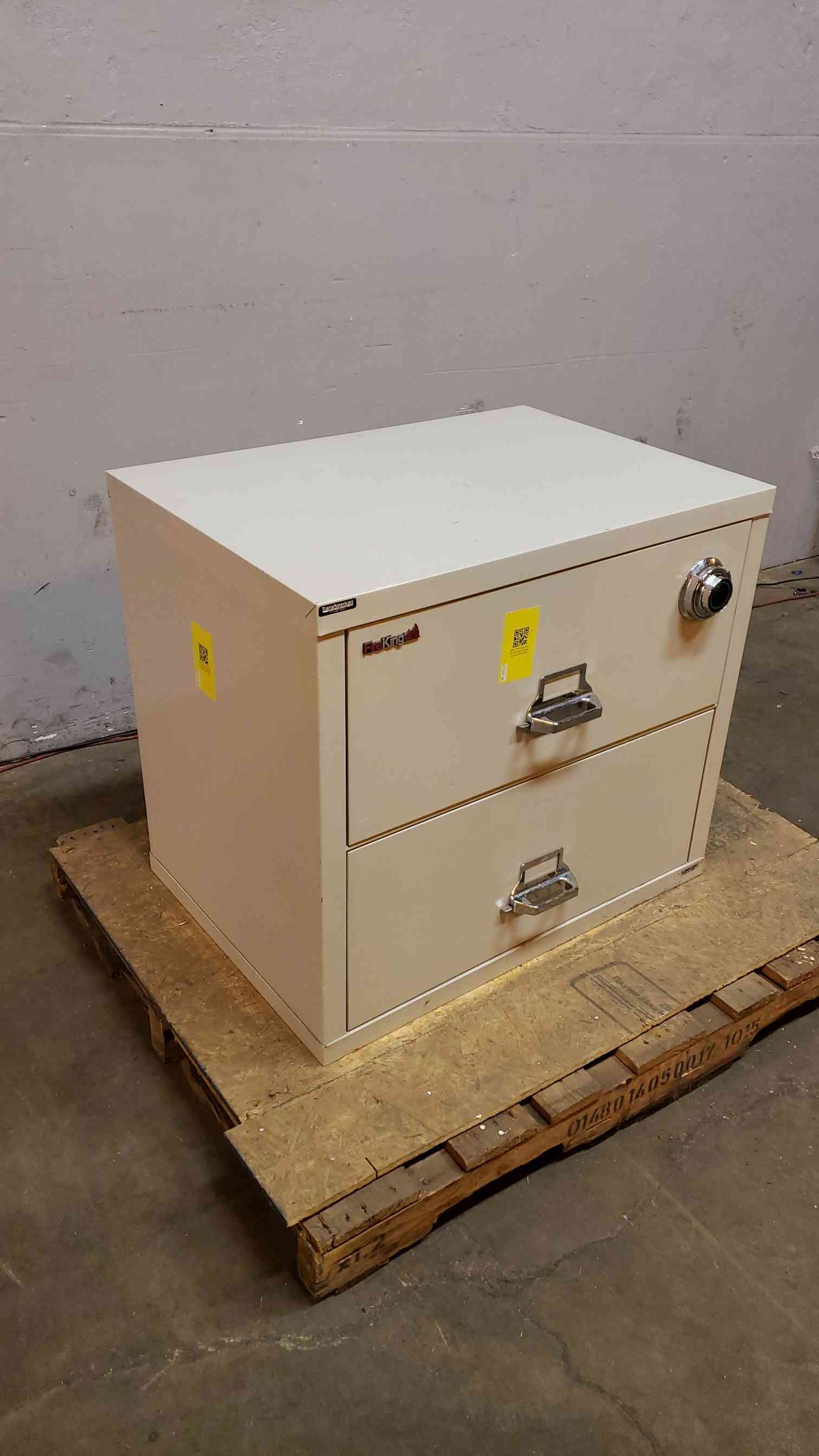 33" Fire King Two Tier Storage Cabinet W/ Lock (4531AA)(4531AA)