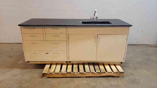 Fisher Hamilton 7' Sink Bundle Lab Casework Bench Metal (SKU: 5556AA)(5556AA)