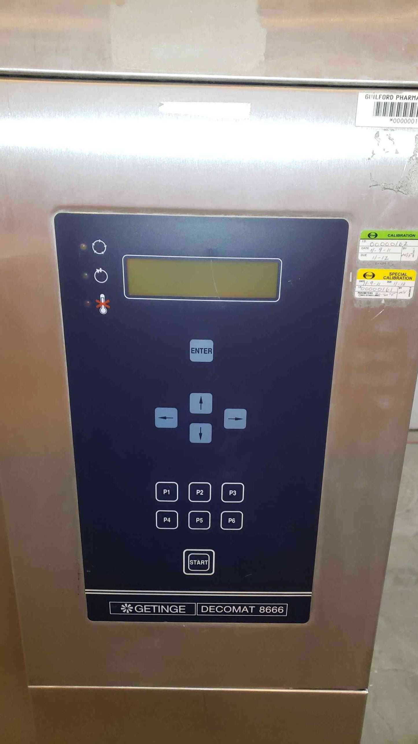 Getinge Stainless Steel Sterilizer DECOMAT 8666 SFBVDV (SKU: 1596AA)(1596AA)